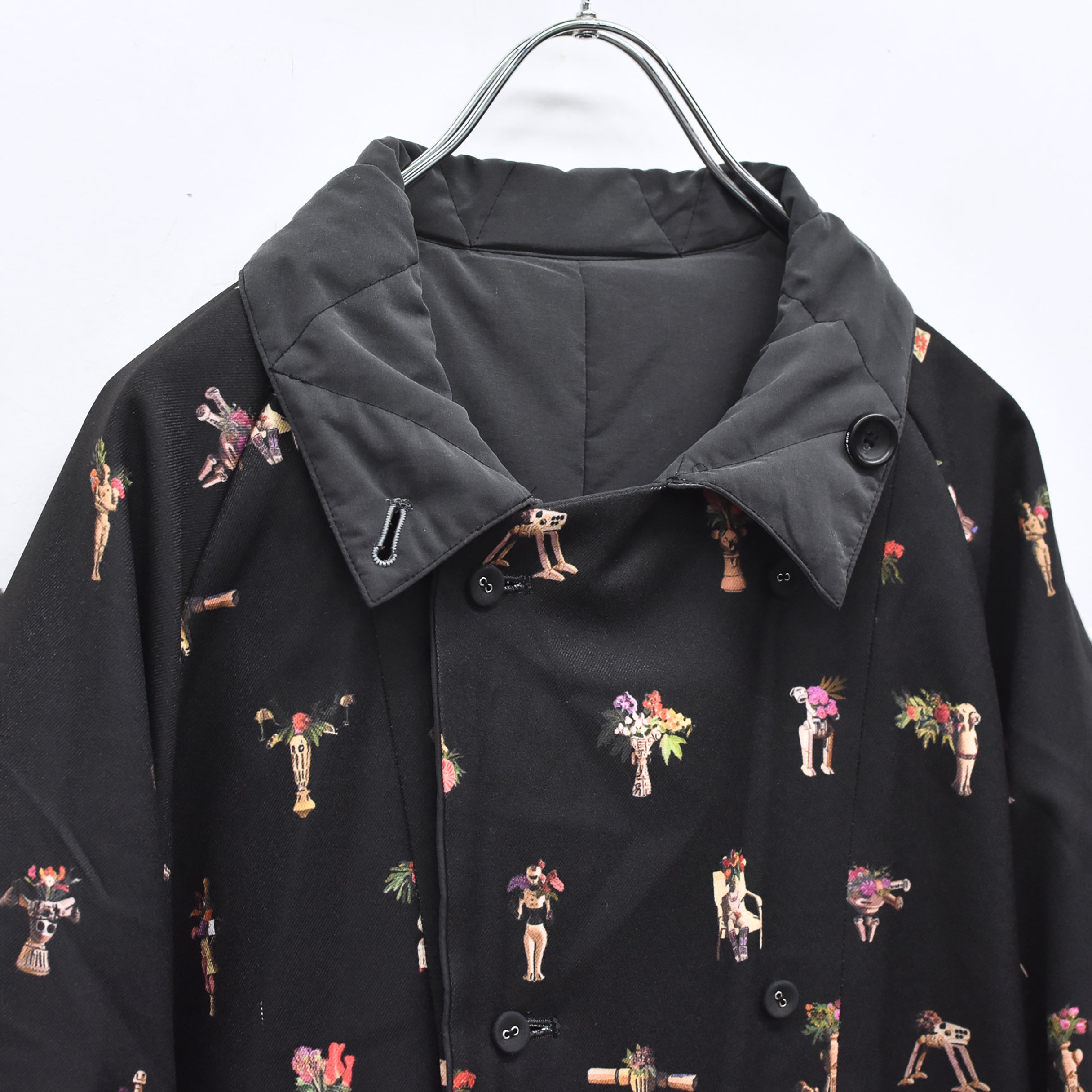 Star Relic Reversible Coat | Color_Black | No_bsd25aw-04_black【BEDSIDEDRAMA_ベッドサイドドラマ】【入荷予定アイテム・入荷連絡可能】