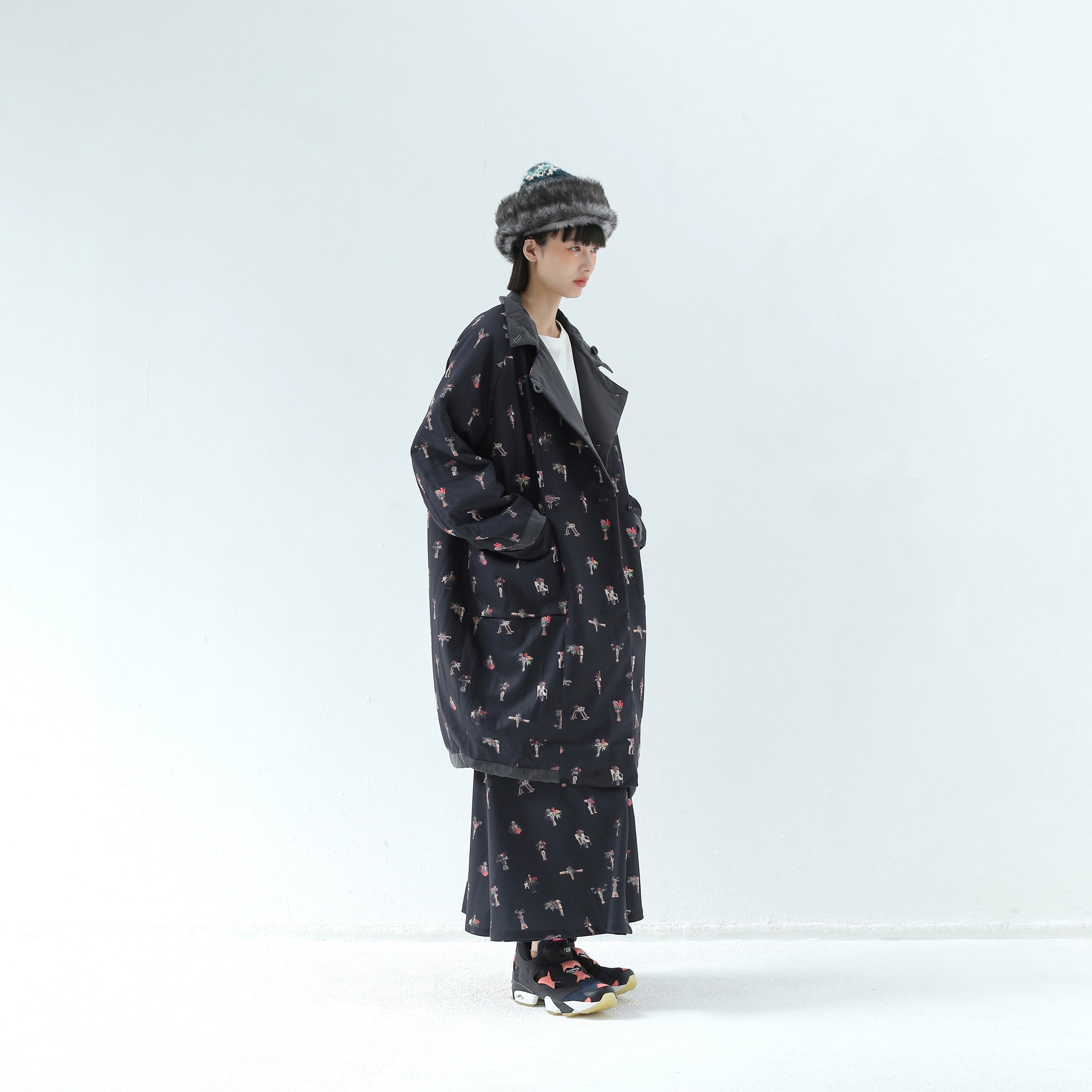 Star Relic Reversible Coat | Color_Black | No_bsd25aw-04_black【BEDSIDEDRAMA_ベッドサイドドラマ】【入荷予定アイテム・入荷連絡可能】
