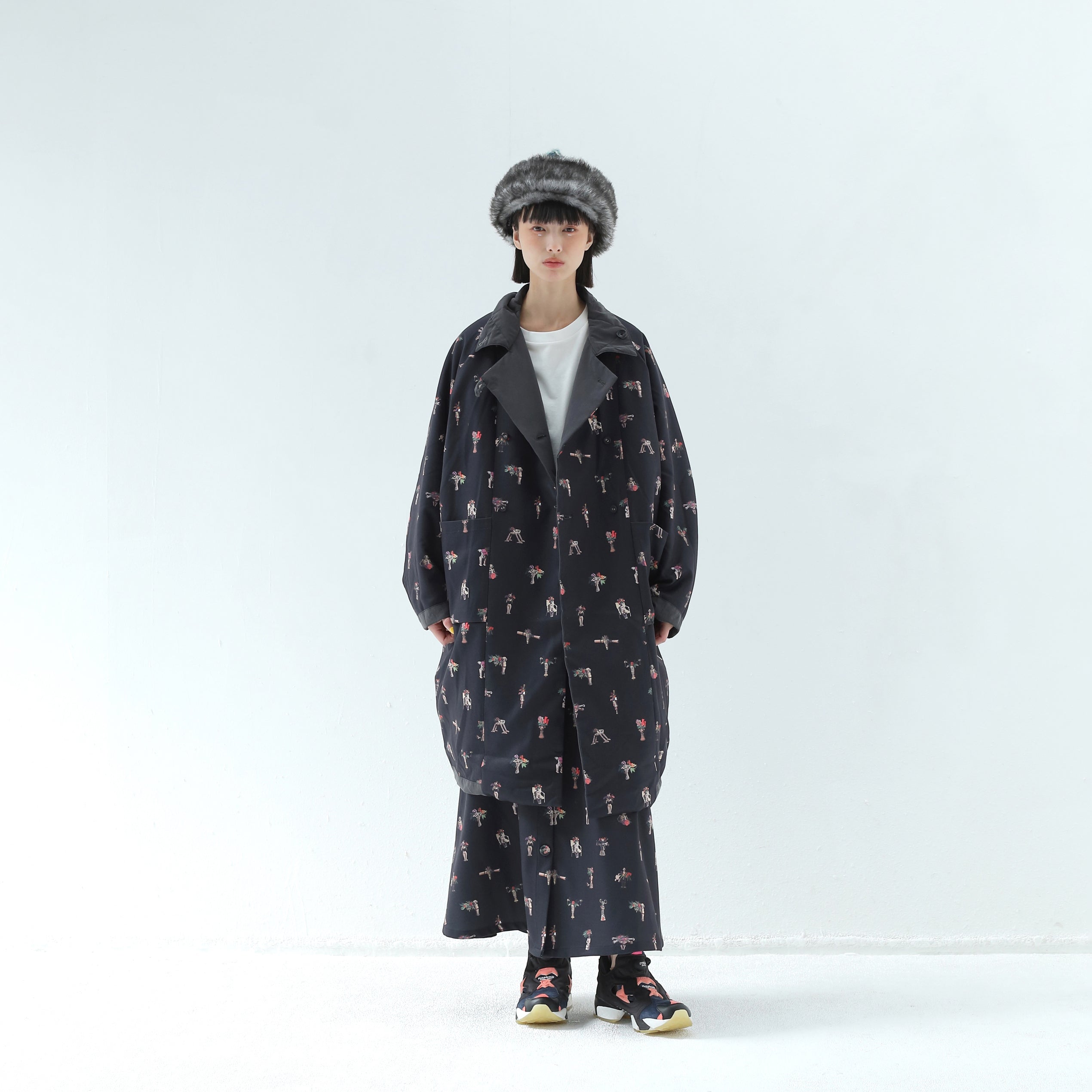 Star Relic Reversible Coat | Color_Black | No_bsd25aw-04_black【BEDSIDEDRAMA_ベッドサイドドラマ】【入荷予定アイテム・入荷連絡可能】