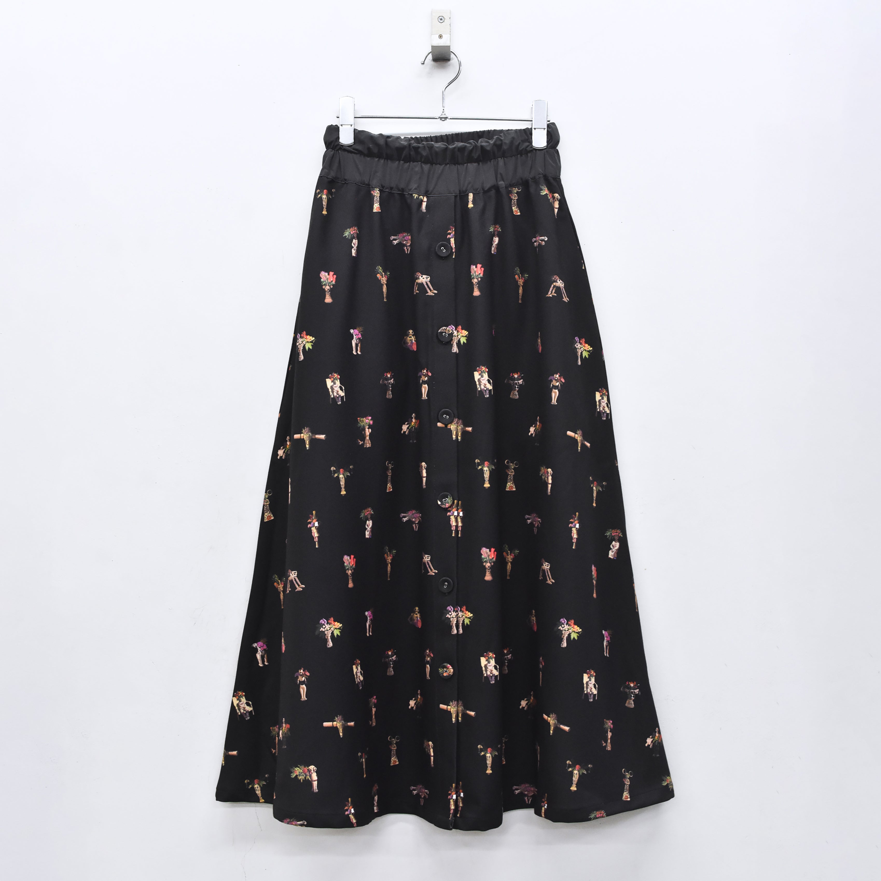 Star Relic Shirt Skirt | Color_Black | No_bsd25aw-05_black【BEDSIDEDRAMA_ベッドサイドドラマ】【入荷予定アイテム・入荷連絡可能】
