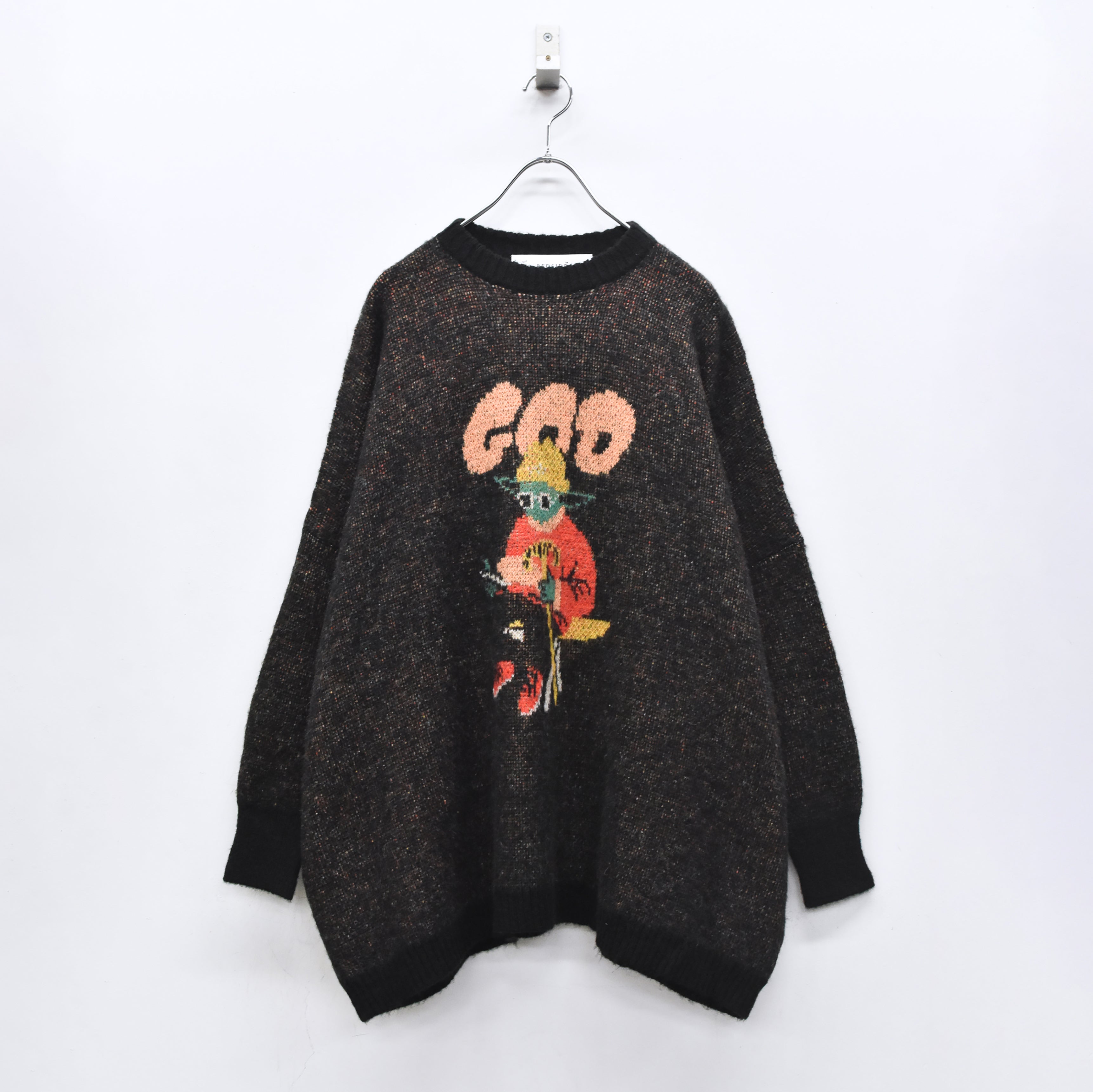 GOD Only Knows Knit Sweater | Color_Black | No_bsd25aw-08_black【BEDSIDEDRAMA_ベッドサイドドラマ】【入荷予定アイテム・入荷連絡可能】