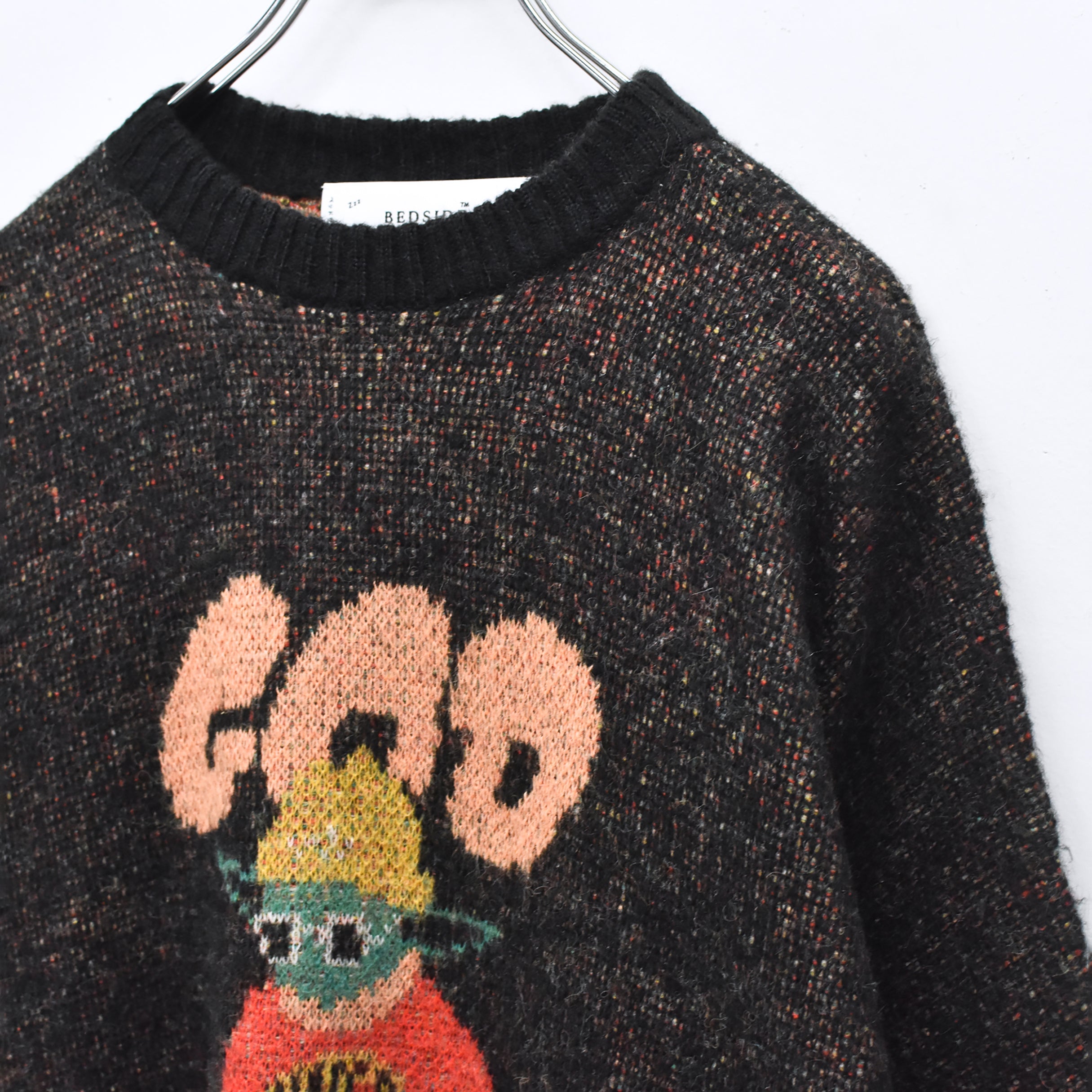 GOD Only Knows Knit Sweater | Color_Black | No_bsd25aw-08_black【BEDSIDEDRAMA_ベッドサイドドラマ】【入荷予定アイテム・入荷連絡可能】