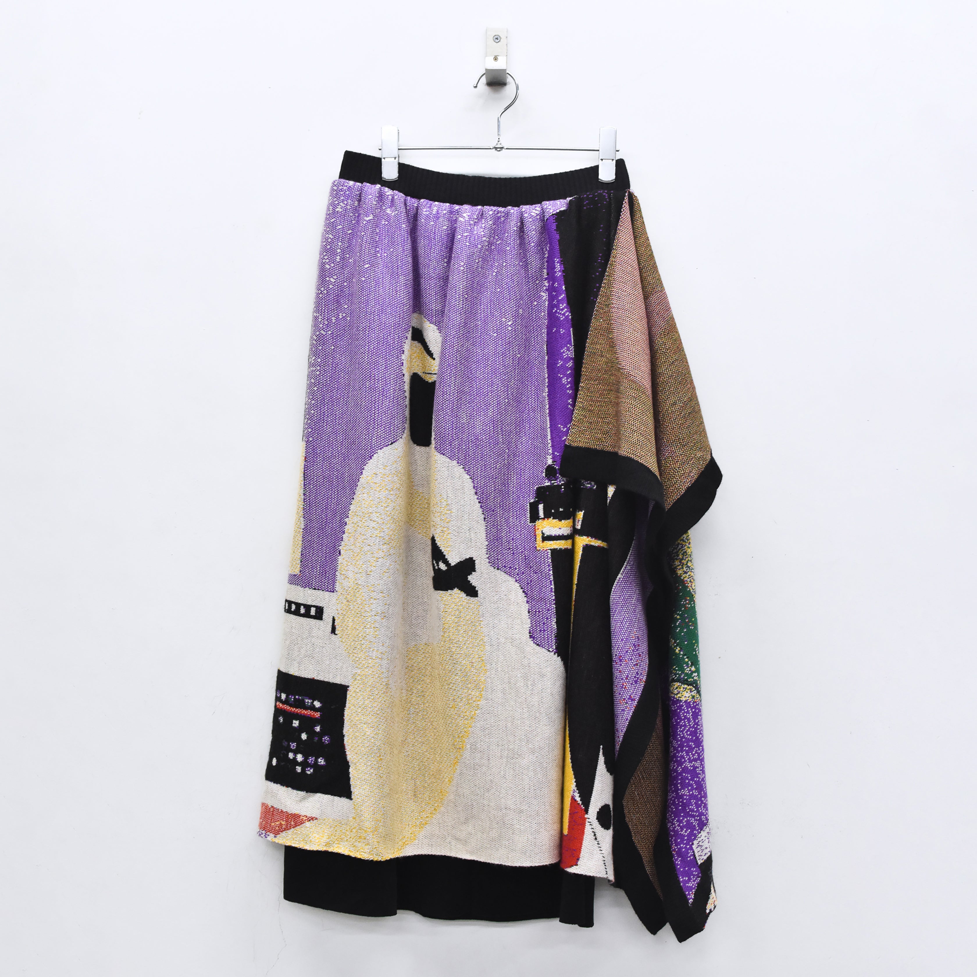 Old Era Stole Skirt | Color_Black | No_bsd25aw-09_black【BEDSIDEDRAMA_ベッドサイドドラマ】