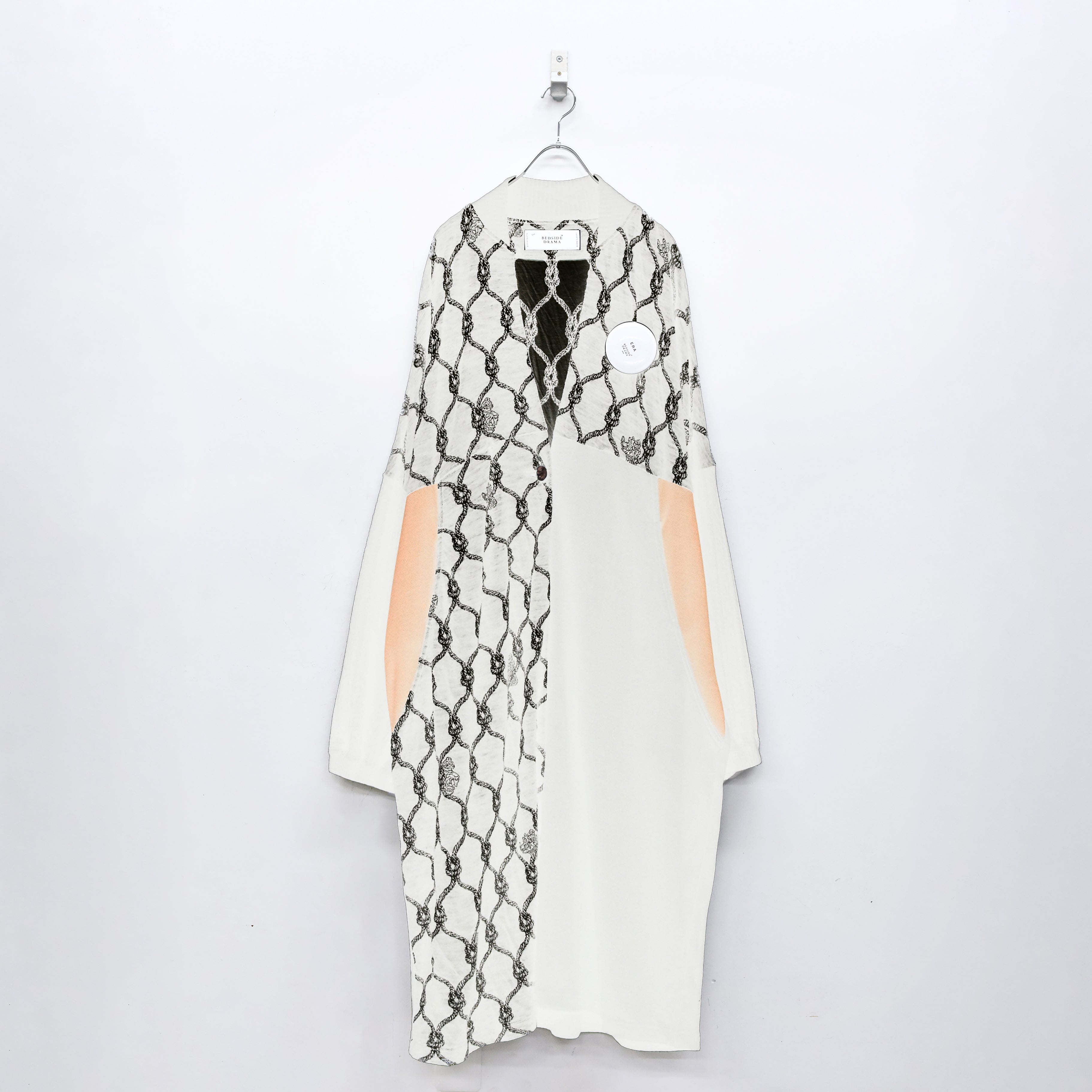 Origin Jacquard Mix Gawn | Color_ White | No_bsd25aw-10_ white【BEDSIDEDRAMA_ベッドサイドドラマ】【入荷予定アイテム・入荷連絡可能】