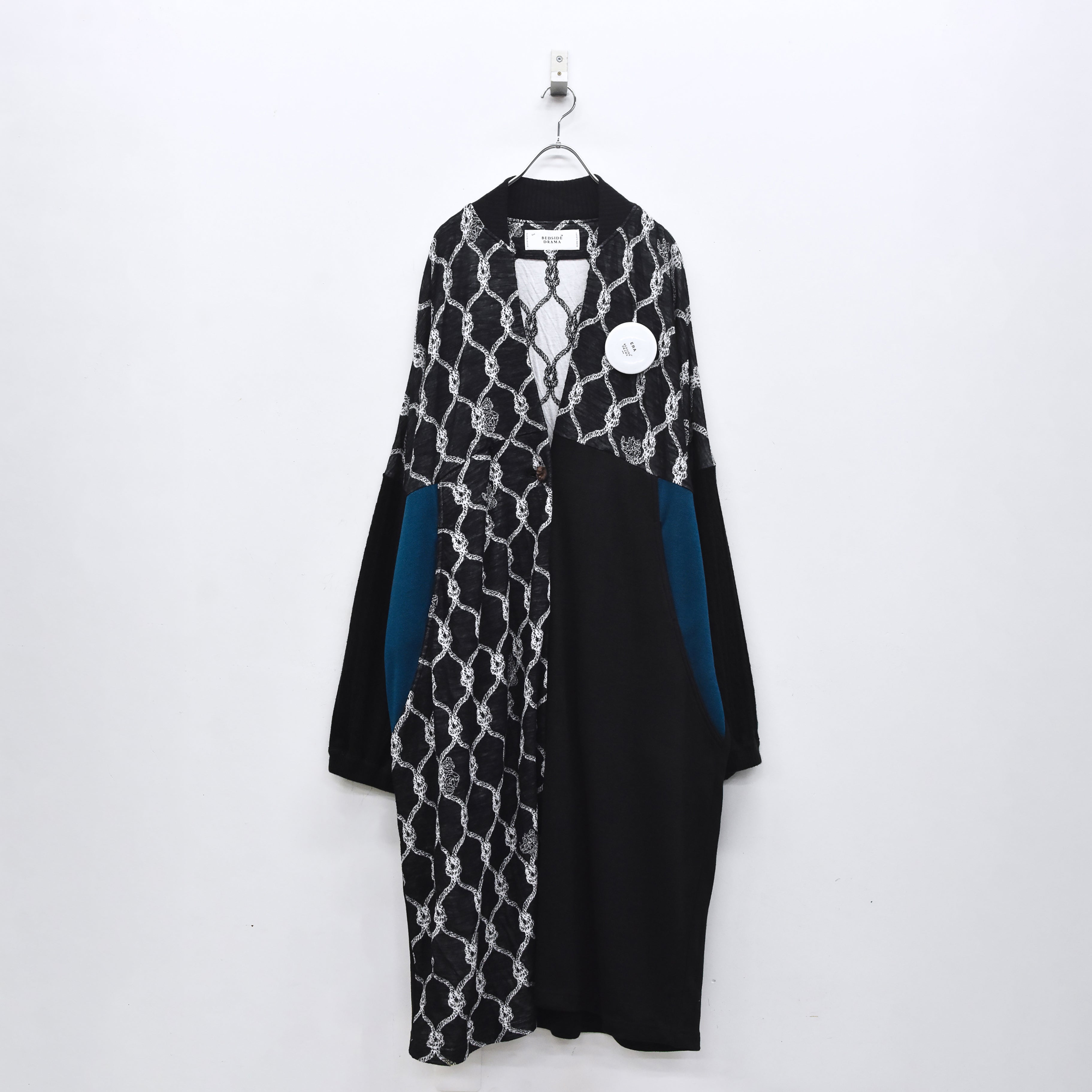 Origin Jacquard Mix Gawn | Color_Black | No_bsd25aw-10_black【BEDSIDEDRAMA_ベッドサイドドラマ】【入荷予定アイテム・入荷連絡可能】