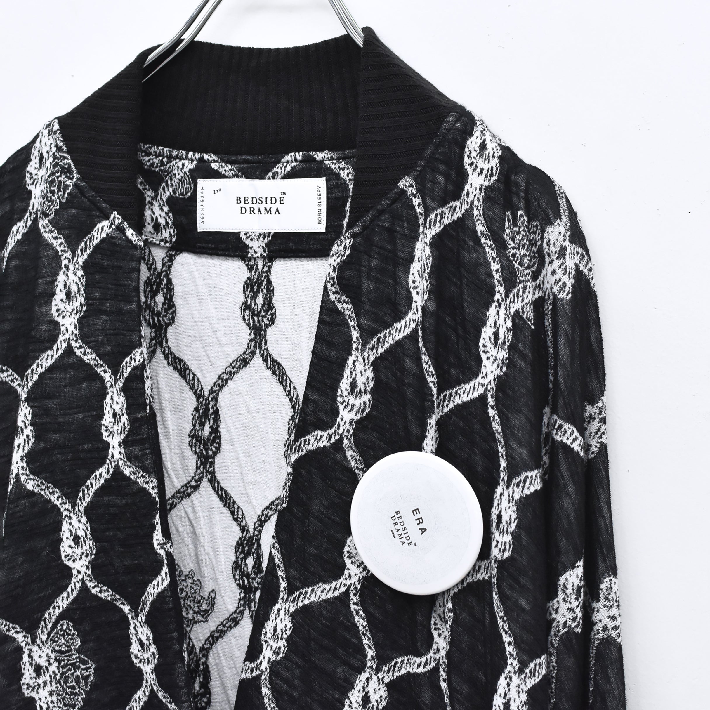 Origin Jacquard Mix Gawn | Color_Black | No_bsd25aw-10_black【BEDSIDEDRAMA_ベッドサイドドラマ】【入荷予定アイテム・入荷連絡可能】