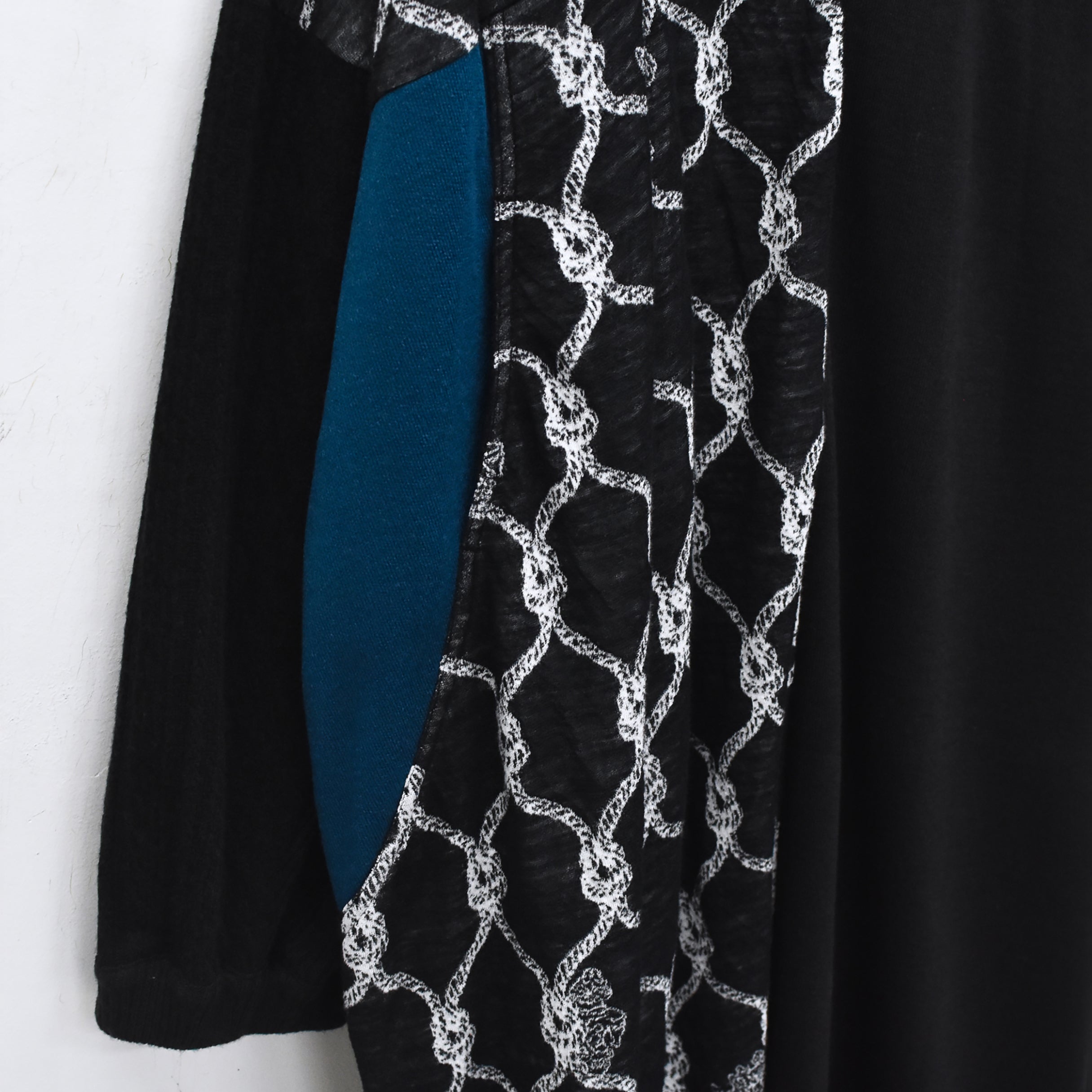 Origin Jacquard Mix Gawn | Color_Black | No_bsd25aw-10_black【BEDSIDEDRAMA_ベッドサイドドラマ】【入荷予定アイテム・入荷連絡可能】