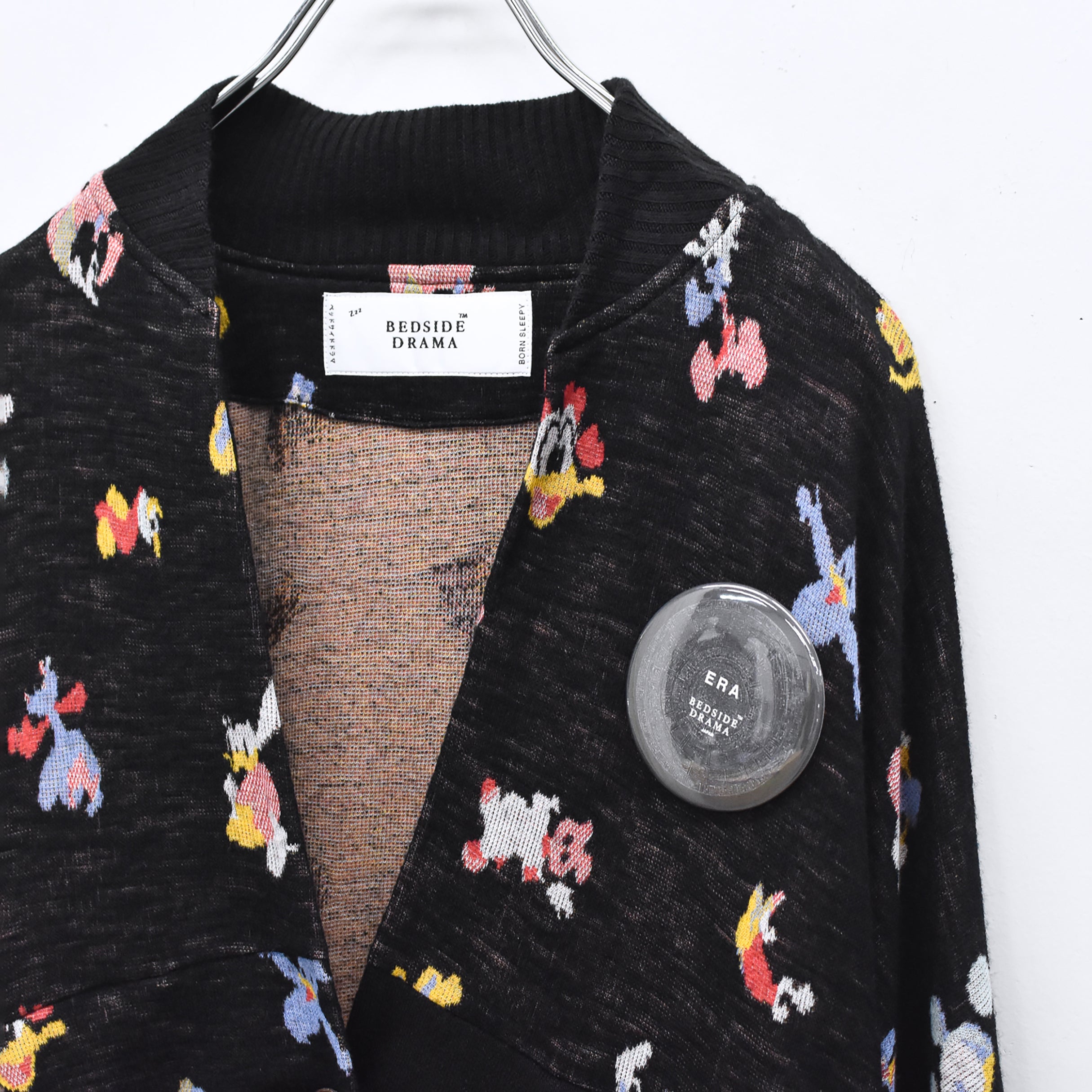 Origin Jacquard Mix Gawn | Color_Melt Bk | No_bsd25aw-10_melt bk【BEDSIDEDRAMA_ベッドサイドドラマ】【入荷予定アイテム・入荷連絡可能】