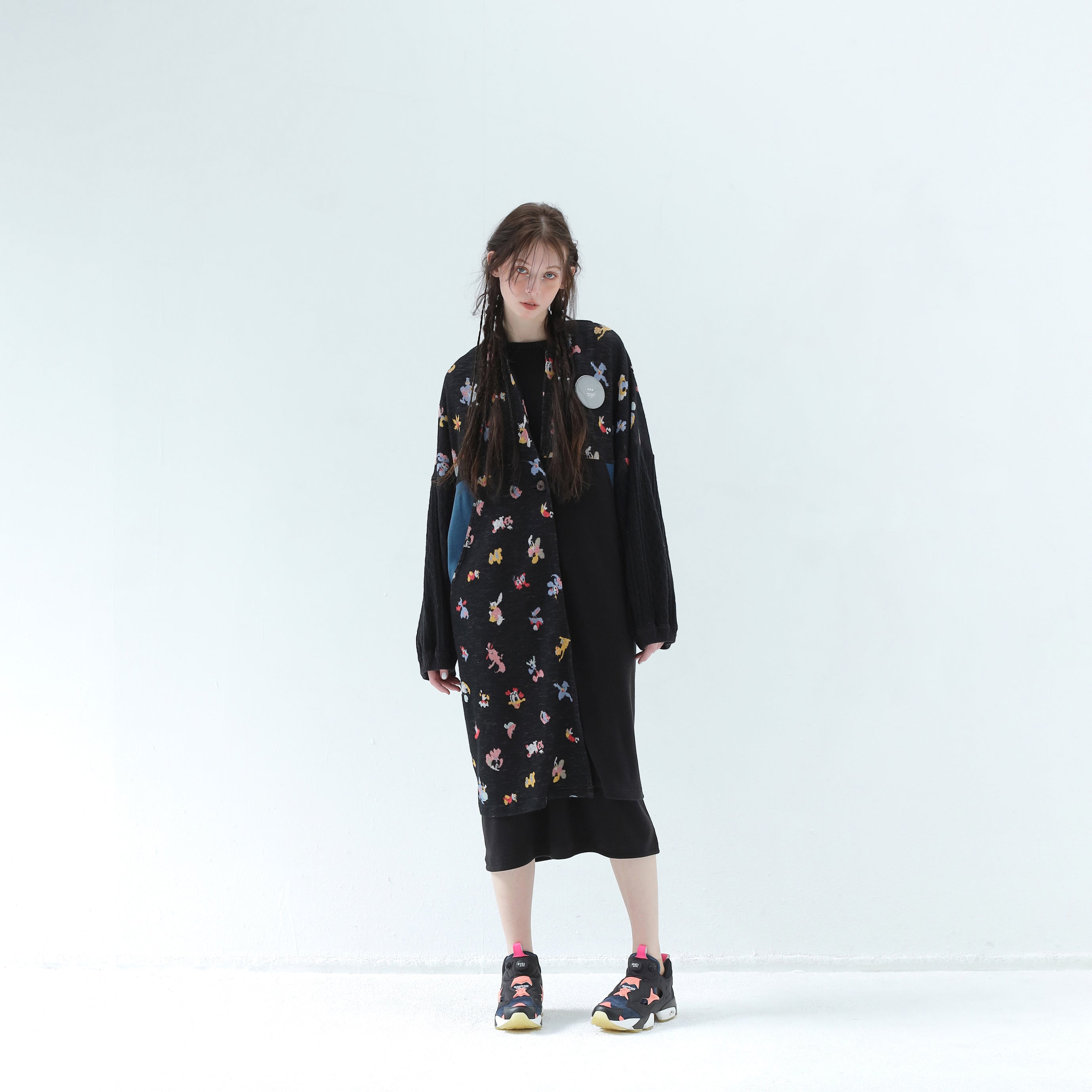 Origin Jacquard Mix Gawn | Color_Melt Bk | No_bsd25aw-10_melt bk【BEDSIDEDRAMA_ベッドサイドドラマ】