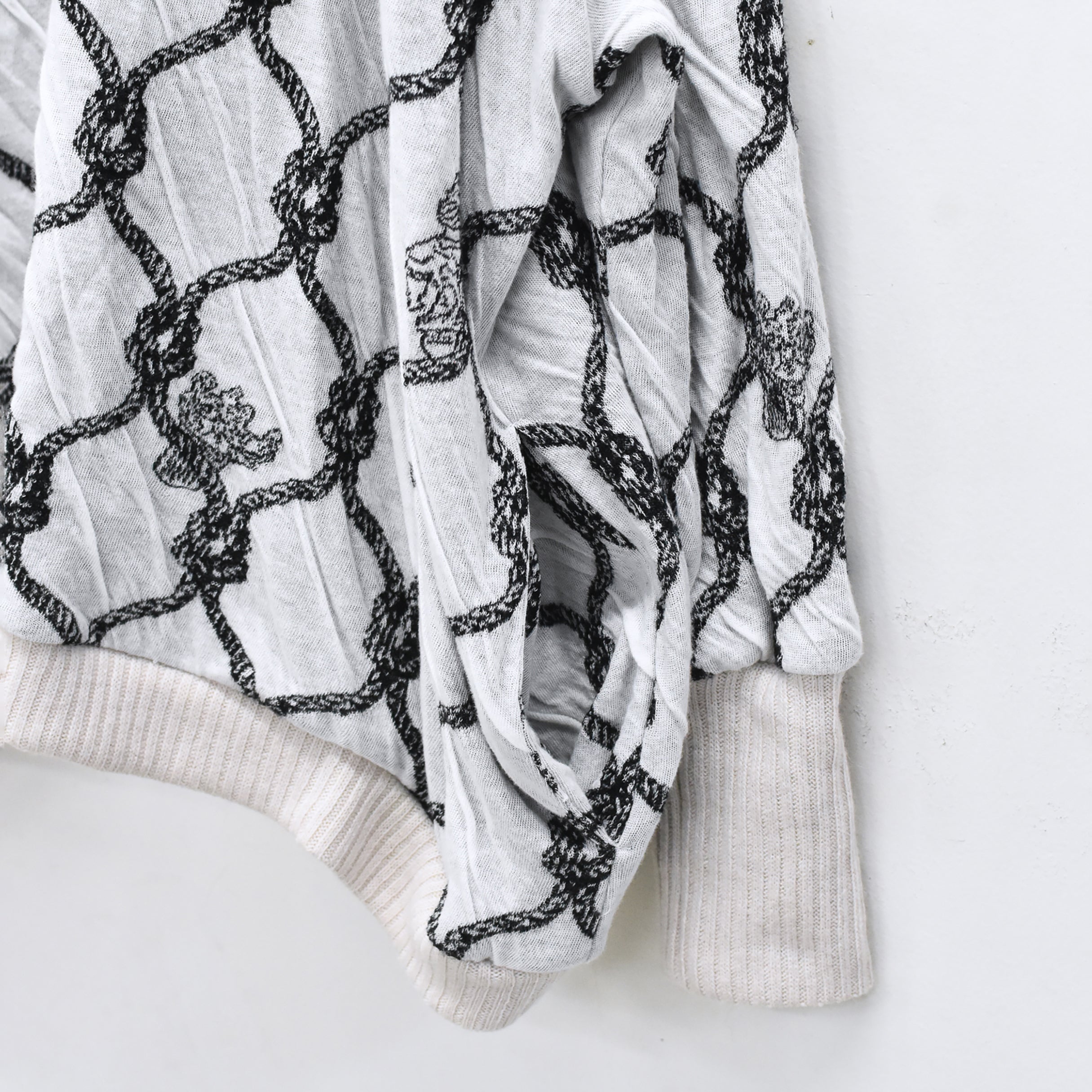 Origin Jacquard Pullover | Color_ White | No_bsd25aw-11_ white【BEDSIDEDRAMA_ベッドサイドドラマ】【入荷予定アイテム・入荷連絡可能】