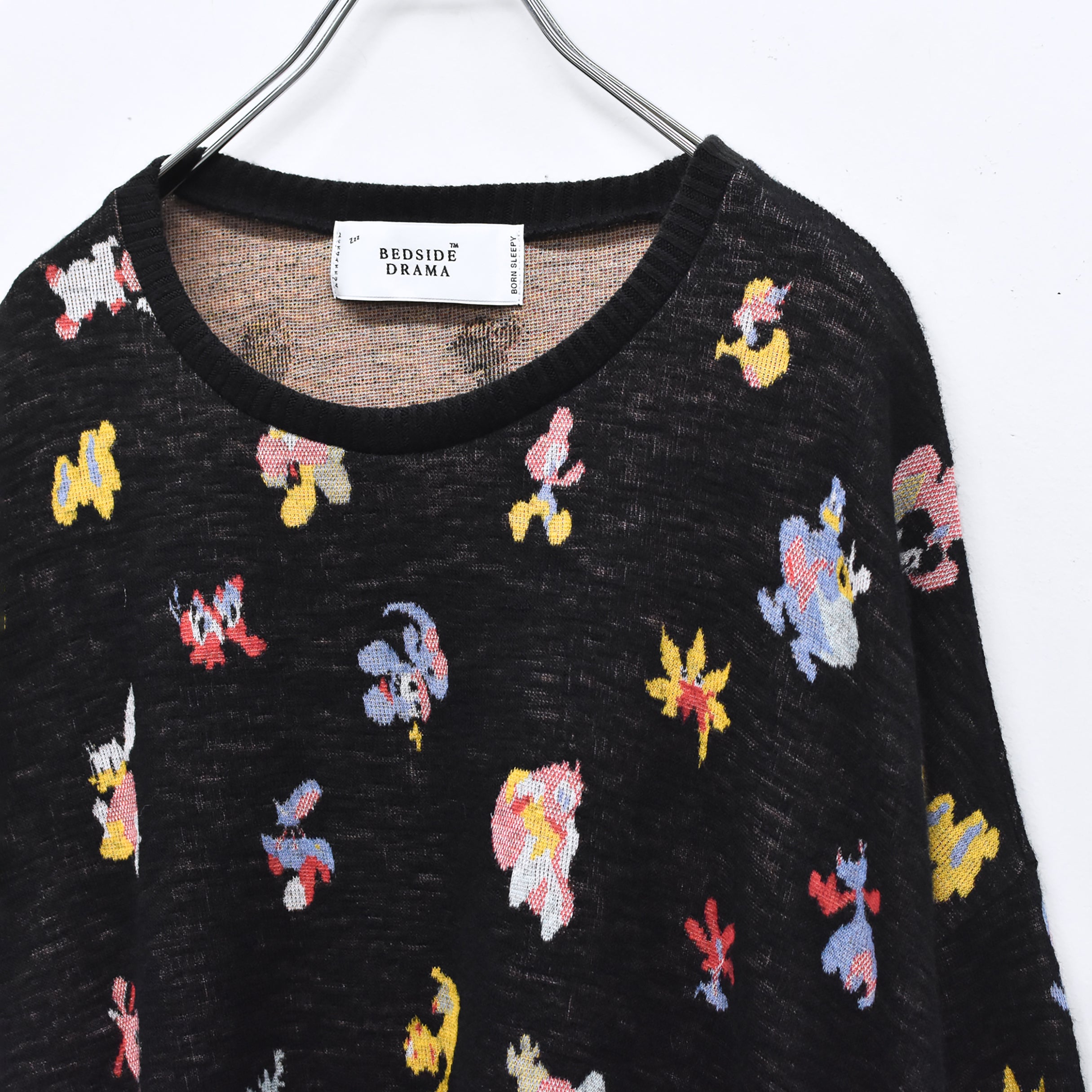 Origin Jacquard Pullover | Color_Melt Bk | No_bsd25aw-11_melt bk【BEDSIDEDRAMA_ベッドサイドドラマ】【入荷予定アイテム・入荷連絡可能】