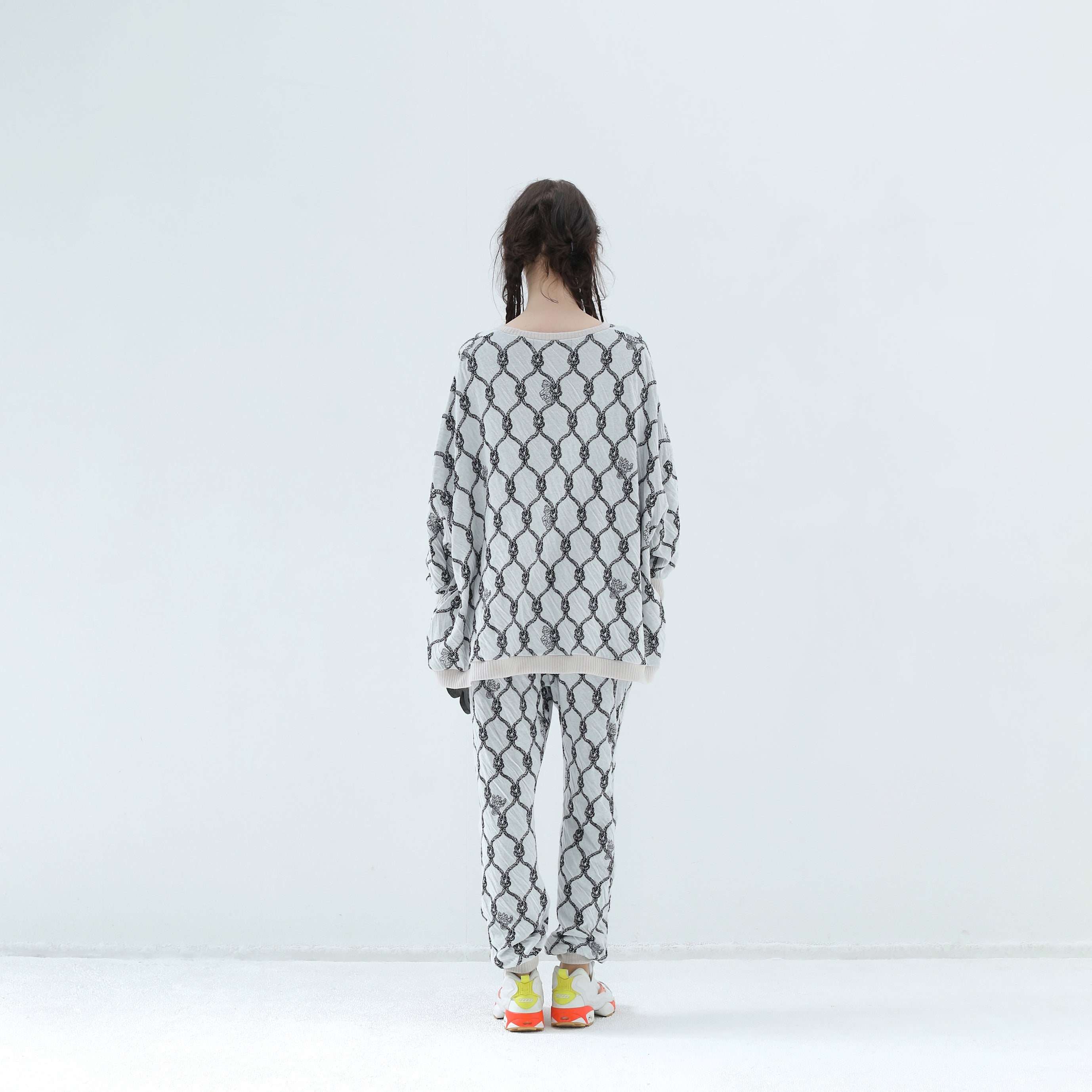 Origin Jacquard Pullover | Color_ White | No_bsd25aw-11_ white【BEDSIDEDRAMA_ベッドサイドドラマ】【入荷予定アイテム・入荷連絡可能】