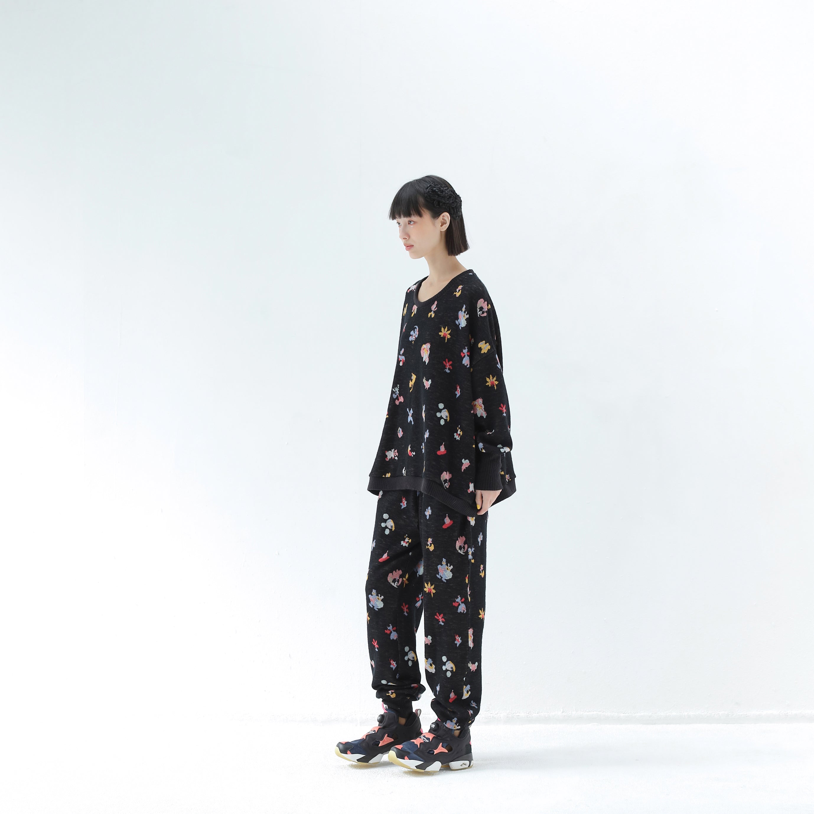 Origin Jacquard Jodhpurs | Color_Melt Bk | No_bsd25aw-12_melt bk【BEDSIDEDRAMA_ベッドサイドドラマ】