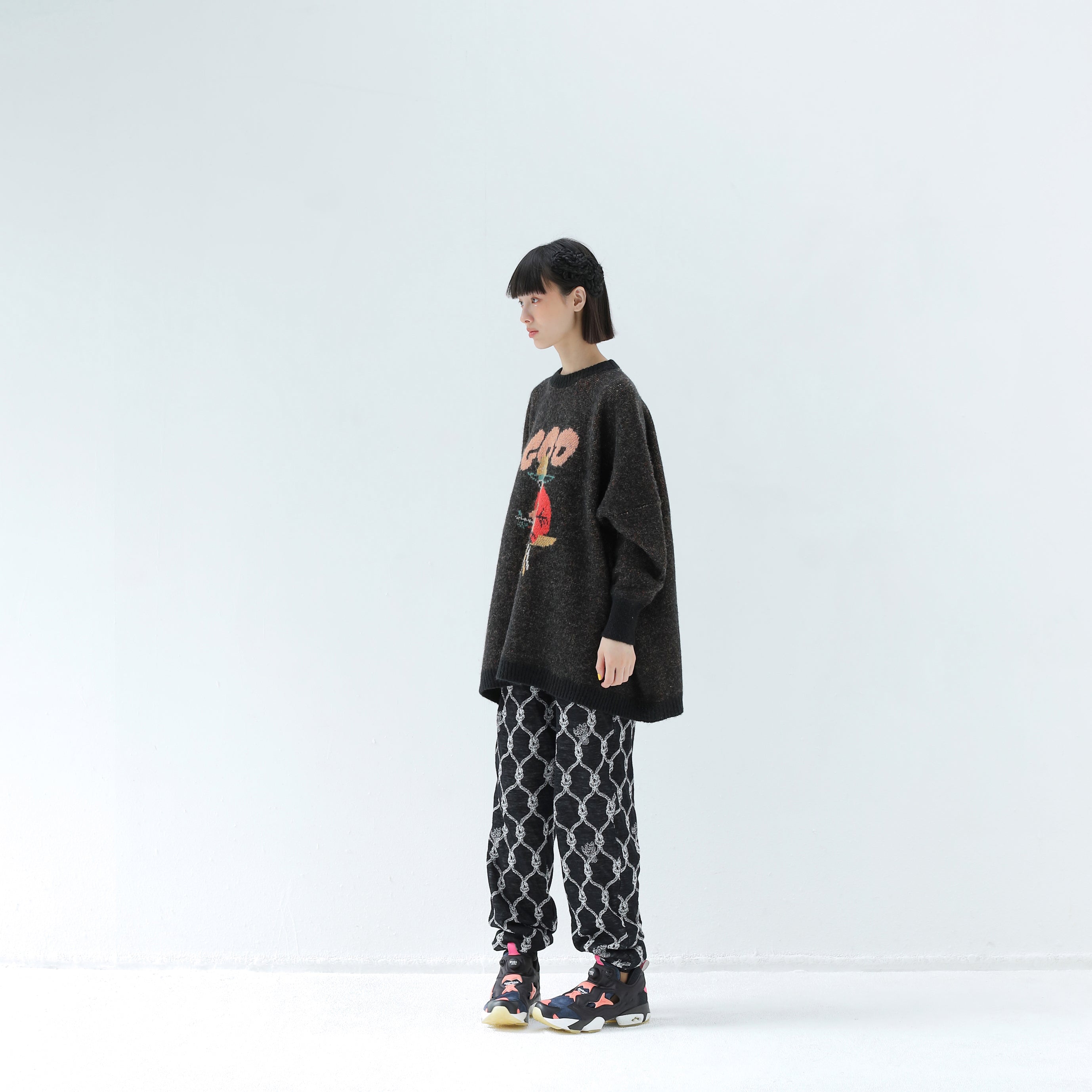 Origin Jacquard Jodhpurs | Color_Black | No_bsd25aw-12_black【BEDSIDEDRAMA_ベッドサイドドラマ】【入荷予定アイテム・入荷連絡可能】