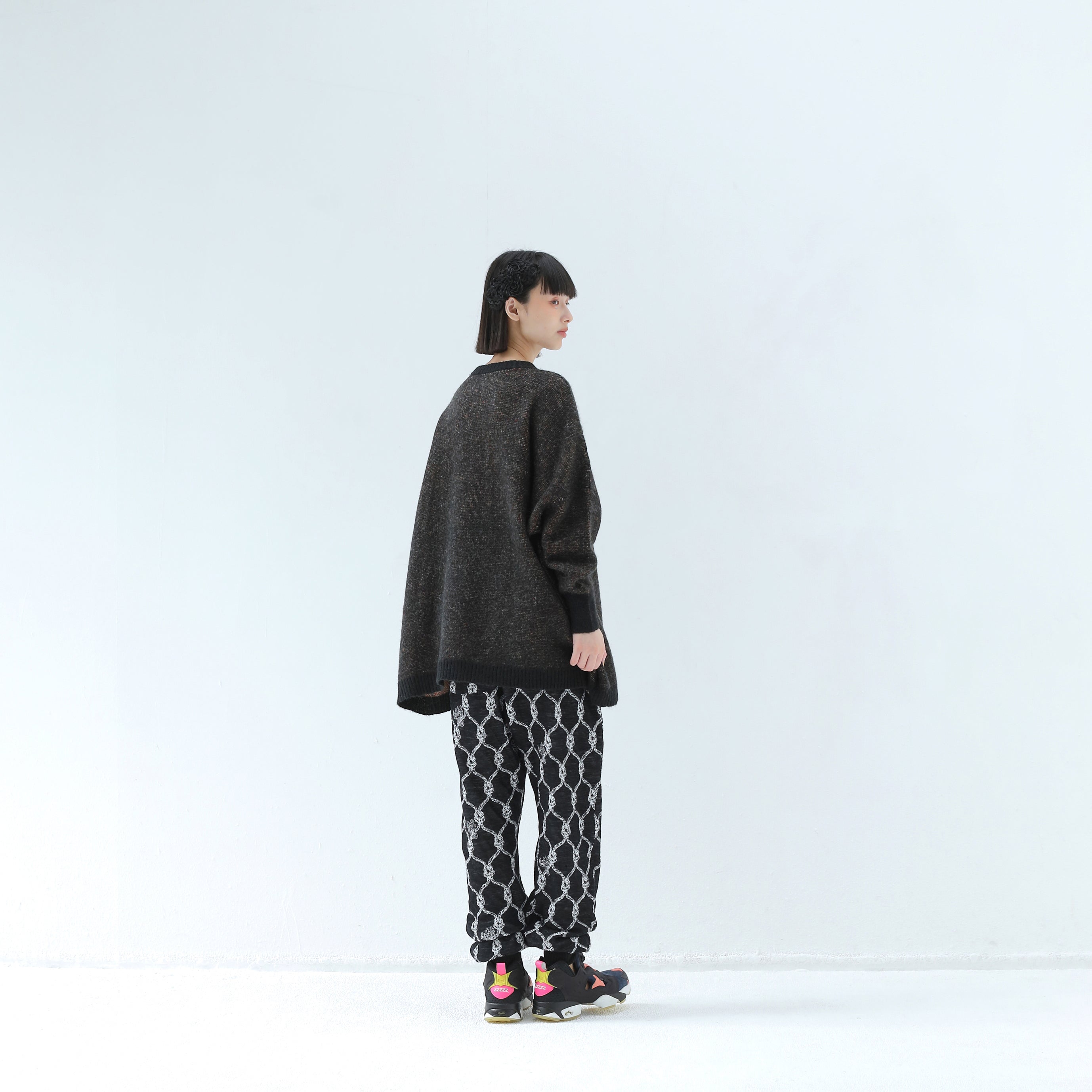 Origin Jacquard Jodhpurs | Color_Black | No_bsd25aw-12_black【BEDSIDEDRAMA_ベッドサイドドラマ】【入荷予定アイテム・入荷連絡可能】