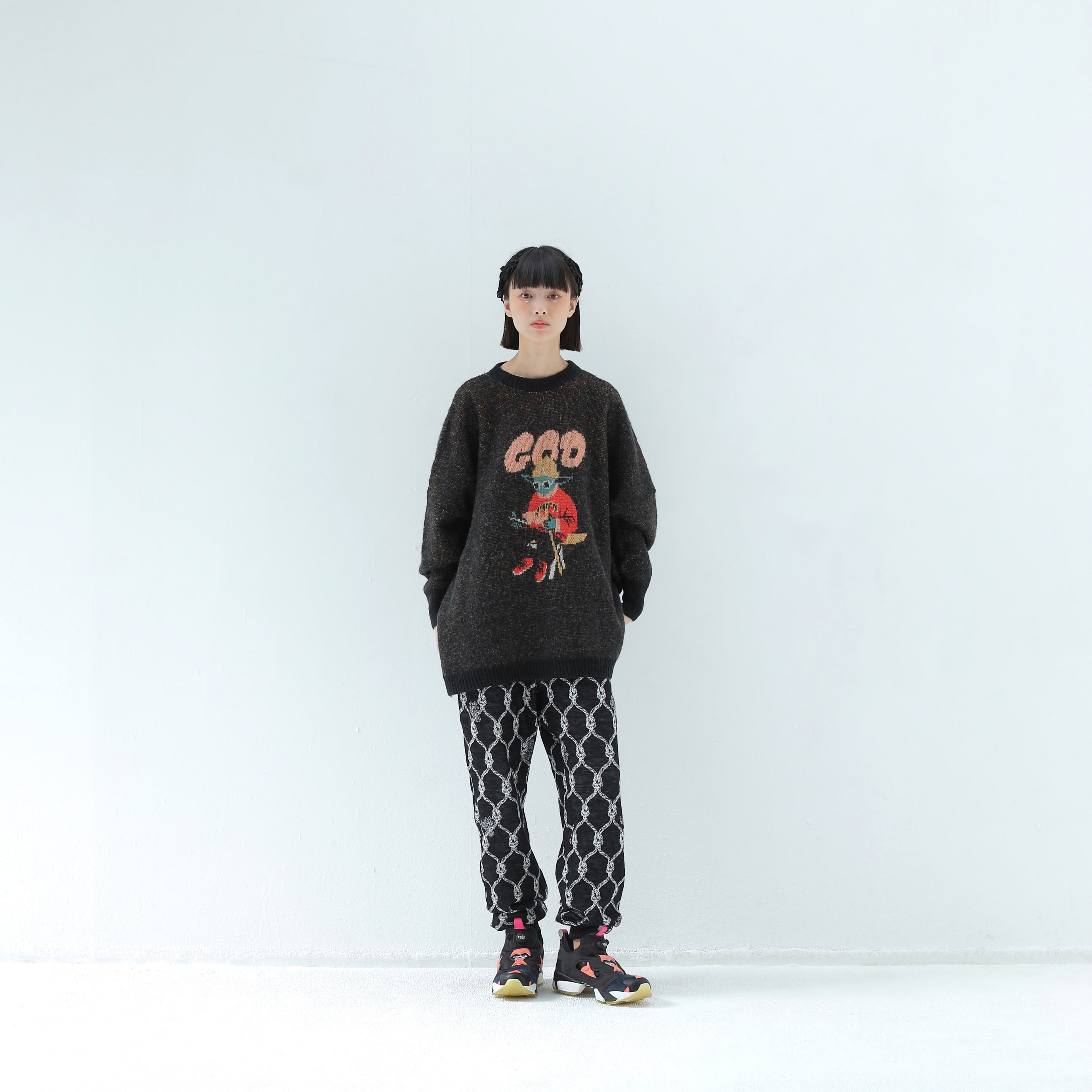 Origin Jacquard Jodhpurs | Color_Black | No_bsd25aw-12_black【BEDSIDEDRAMA_ベッドサイドドラマ】【入荷予定アイテム・入荷連絡可能】