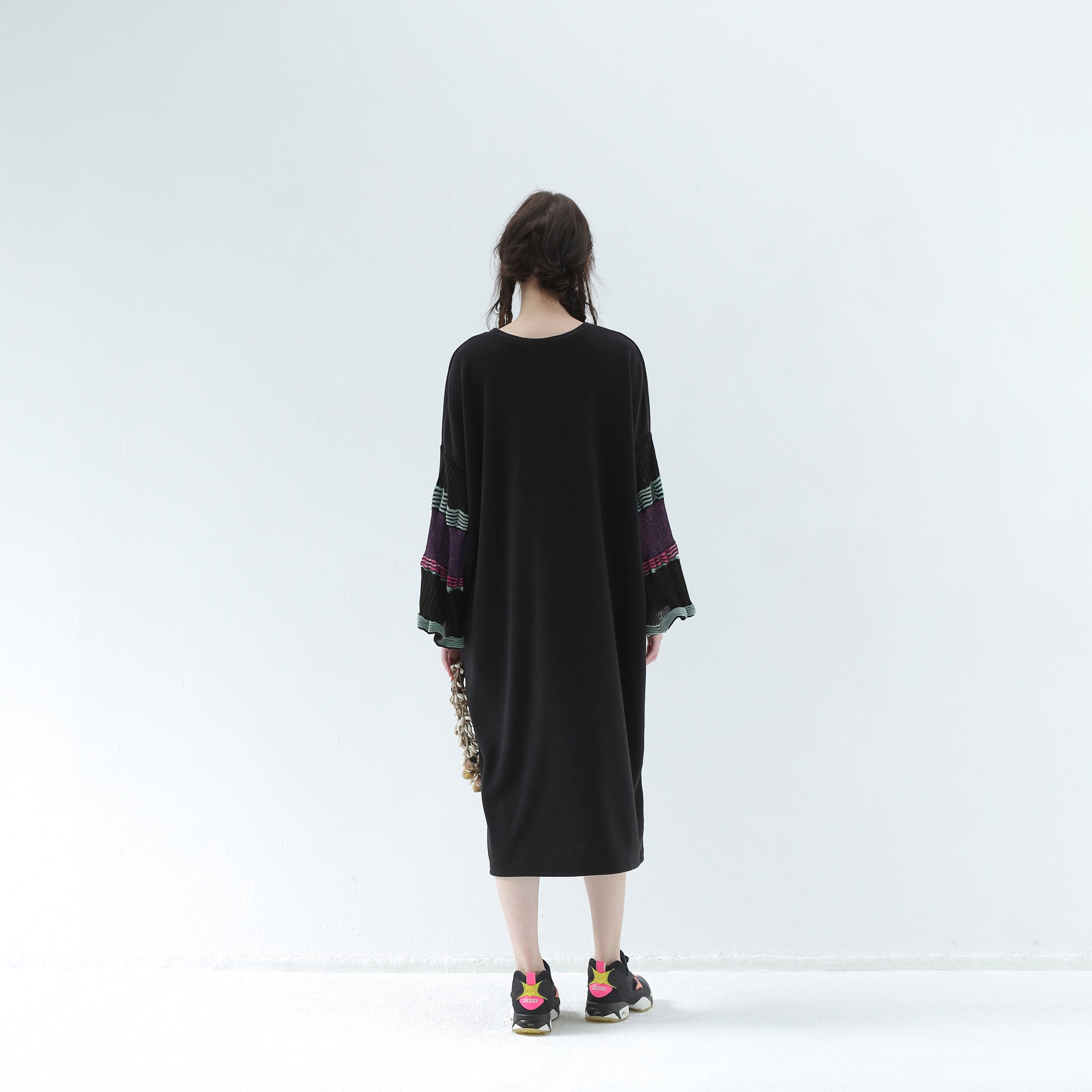 Drift Sleeve Dress | Color_Black | No_bsd25aw-15_black【BEDSIDEDRAMA_ベッドサイドドラマ】