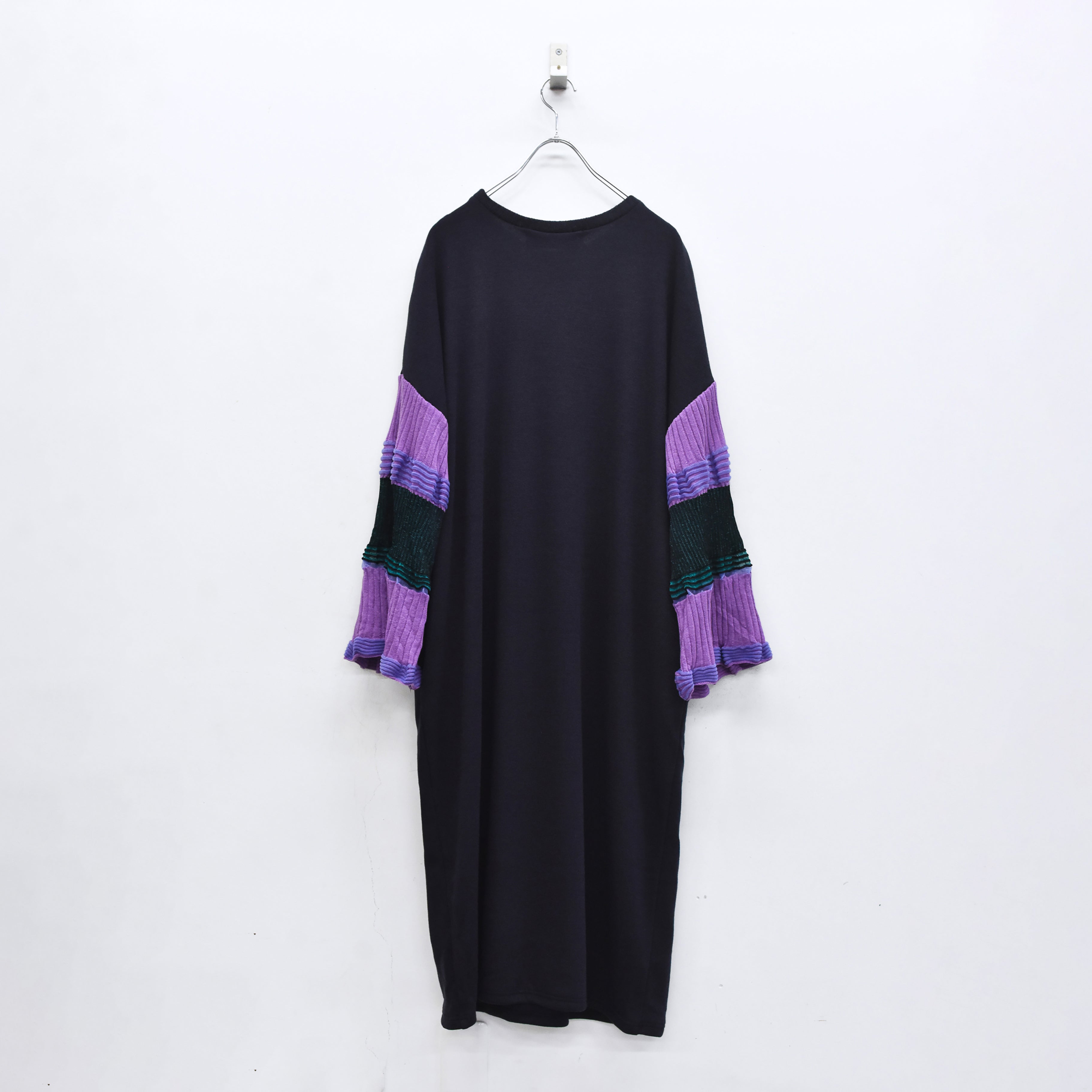 Drift Sleeve Dress | Color_Navy | No_bsd25aw-15_navy【BEDSIDEDRAMA_ベッドサイドドラマ】