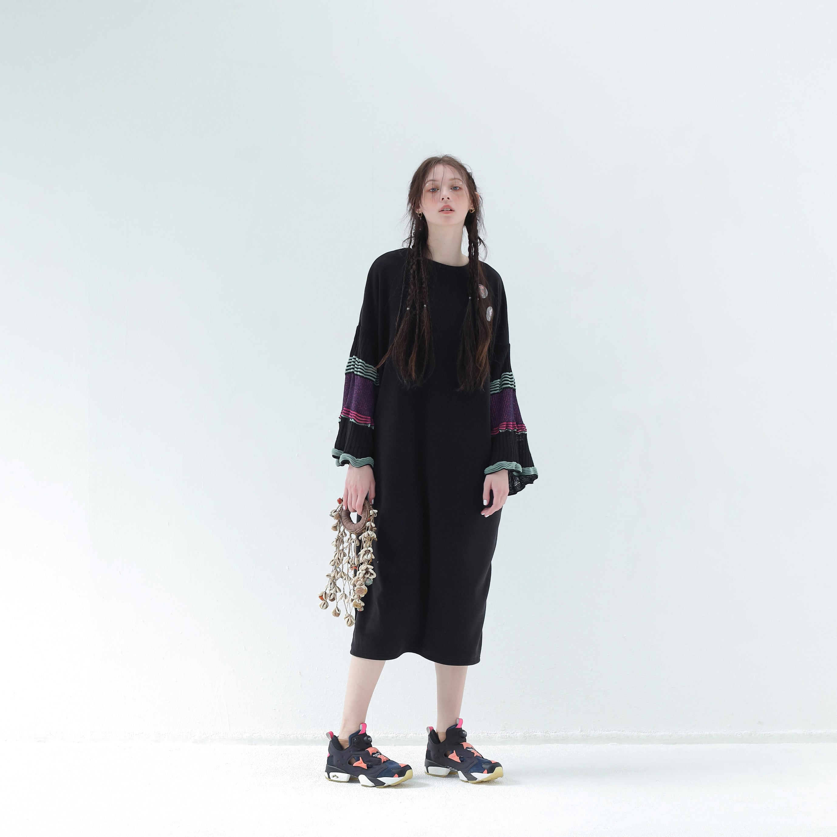 Drift Sleeve Dress | Color_Black | No_bsd25aw-15_black【BEDSIDEDRAMA_ベッドサイドドラマ】