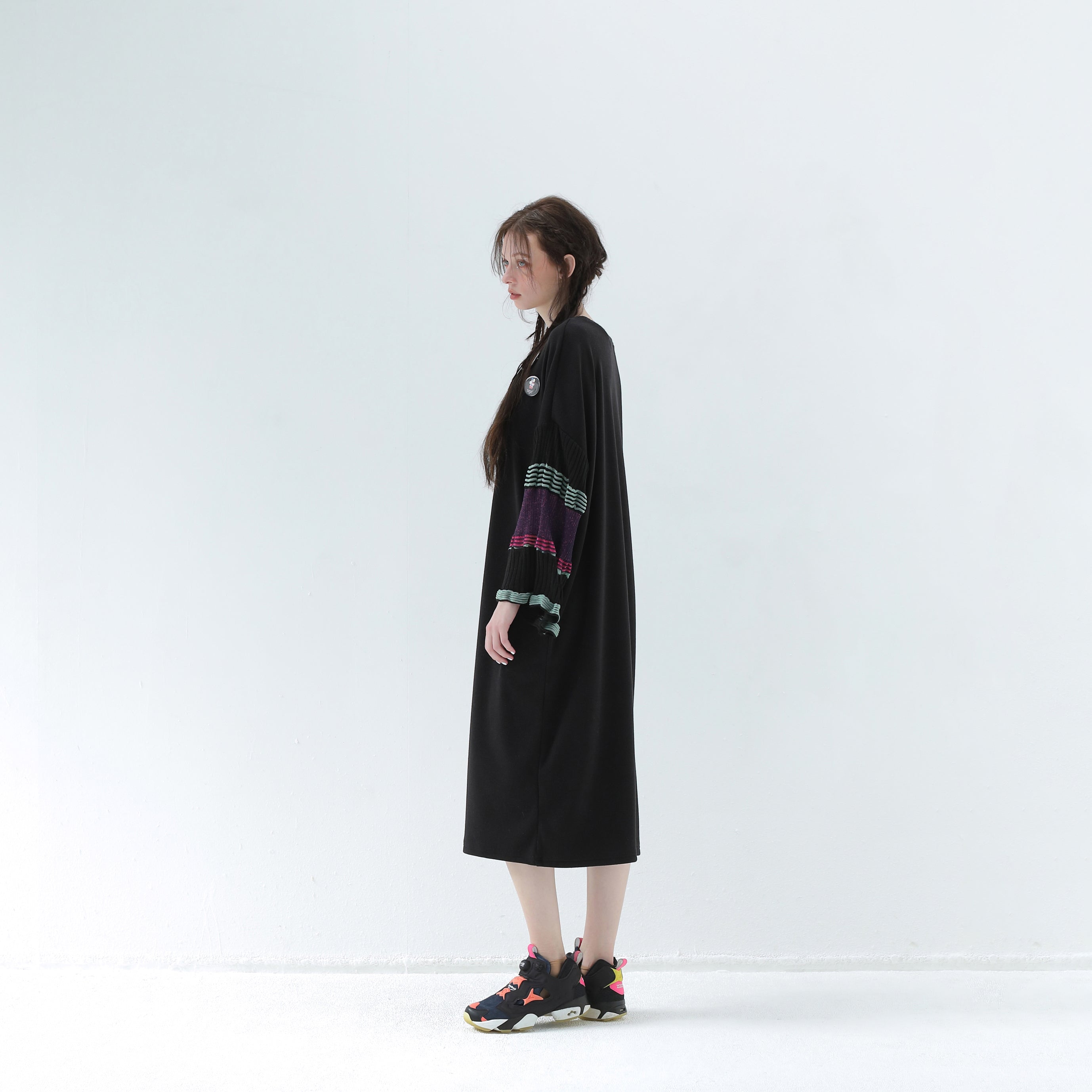 Drift Sleeve Dress | Color_Black | No_bsd25aw-15_black【BEDSIDEDRAMA_ベッドサイドドラマ】