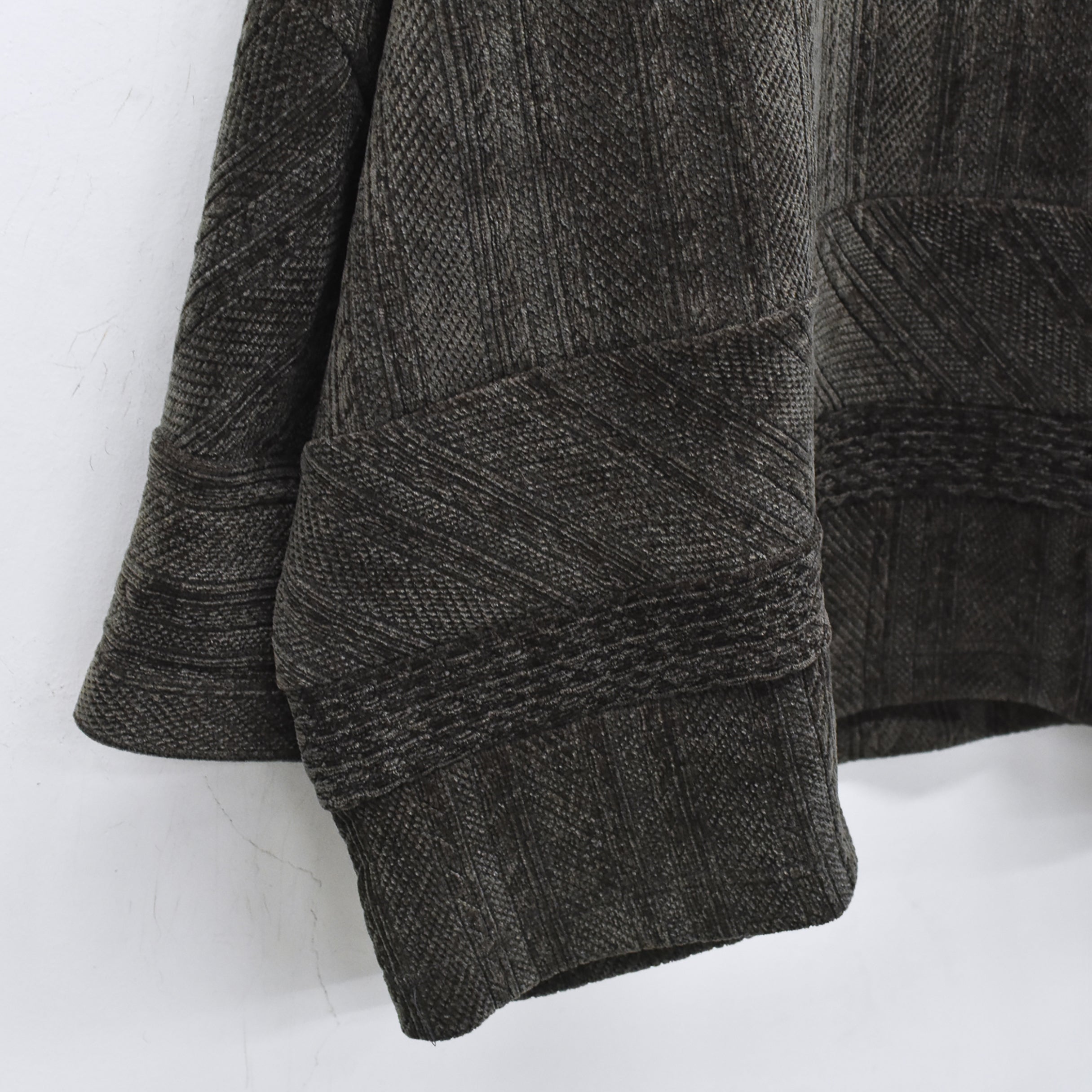 Pattern Switch Pullover | Color_Charcoal | No_bsd25aw-17_charcoal【BEDSIDEDRAMA_ベッドサイドドラマ】【入荷予定アイテム・入荷連絡可能】