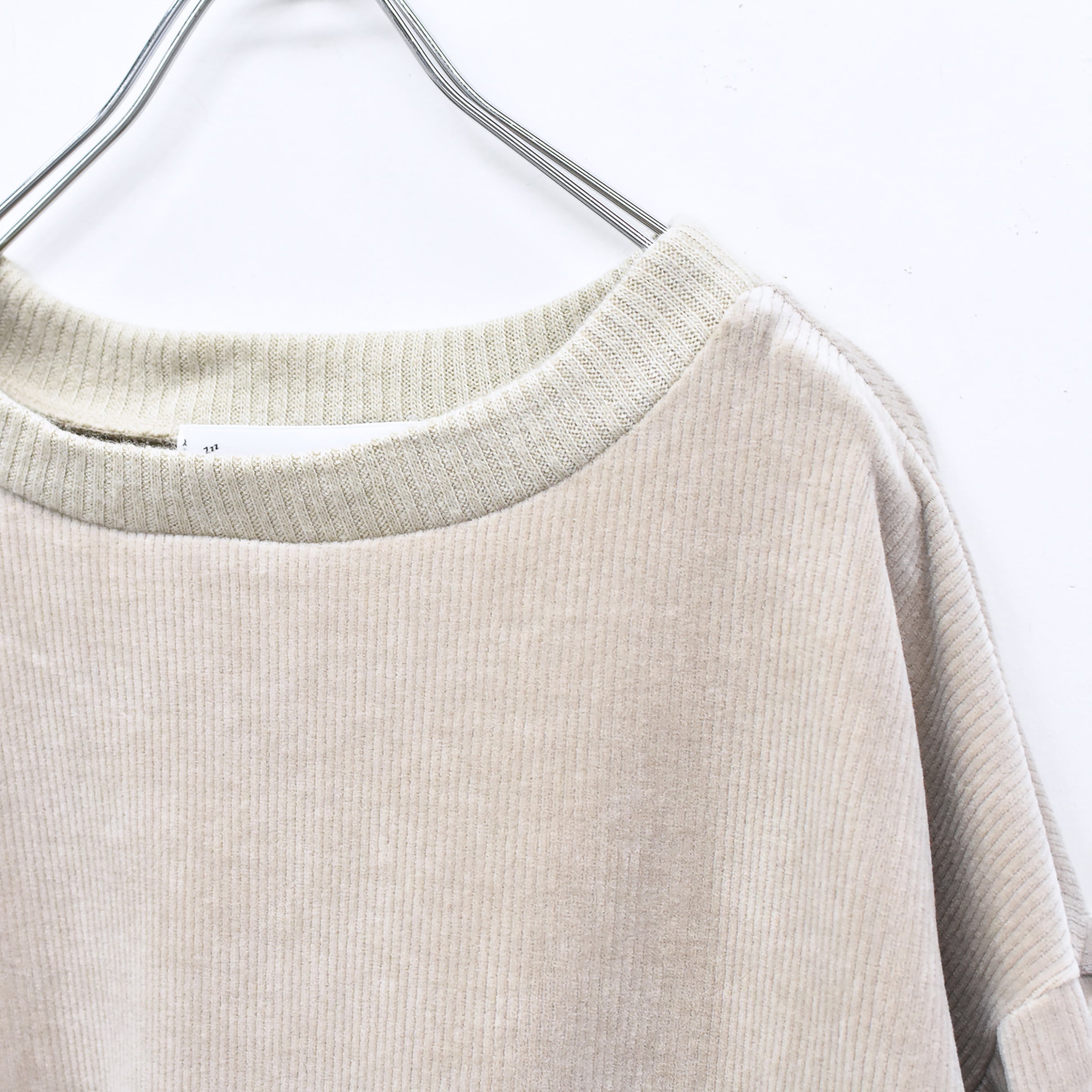 Pattern Switch Pullover | Color_G Beige | No_bsd25aw-17_g beige【BEDSIDEDRAMA_ベッドサイドドラマ】【入荷予定アイテム・入荷連絡可能】