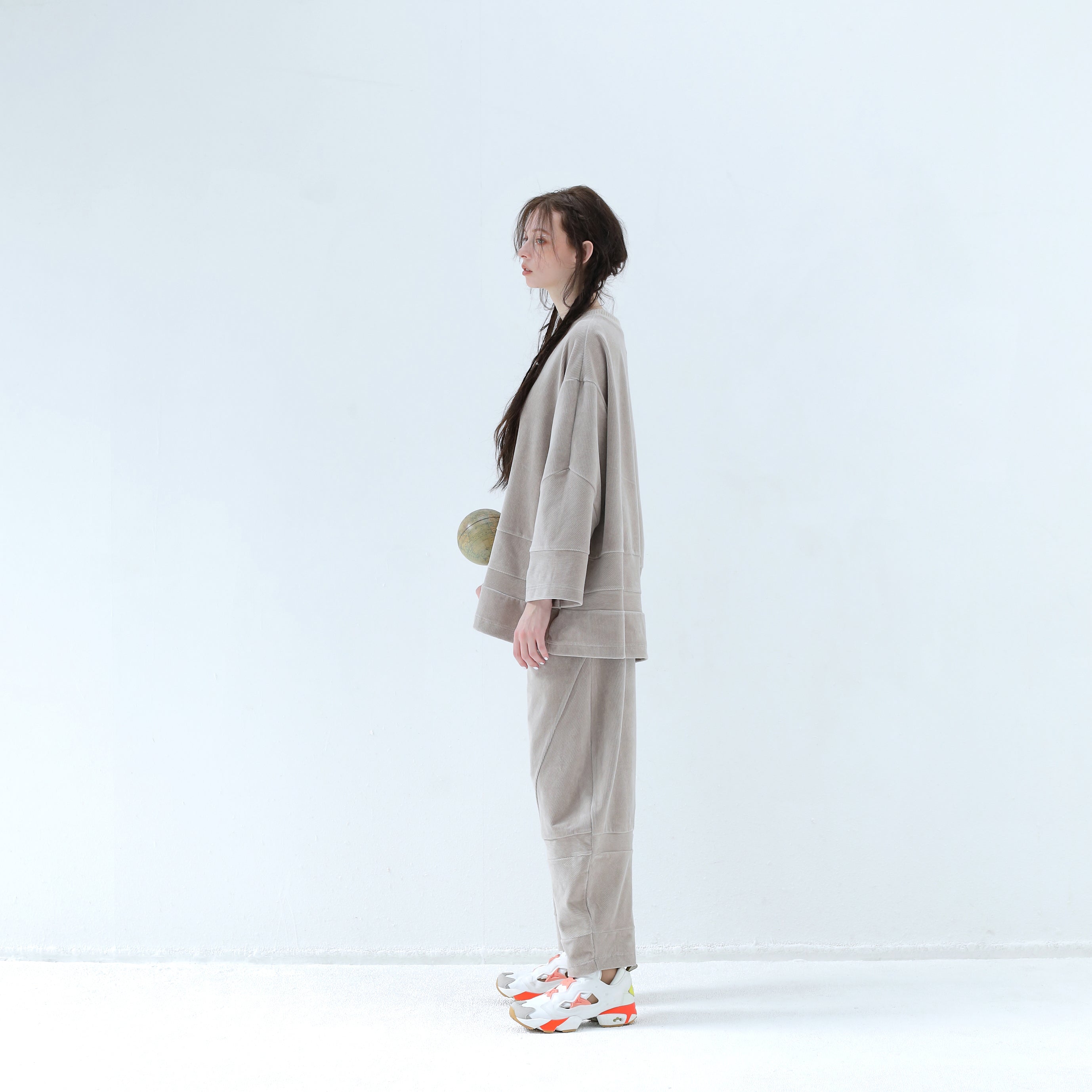Pattern Switch Pullover | Color_G Beige | No_bsd25aw-17_g beige【BEDSIDEDRAMA_ベッドサイドドラマ】【入荷予定アイテム・入荷連絡可能】
