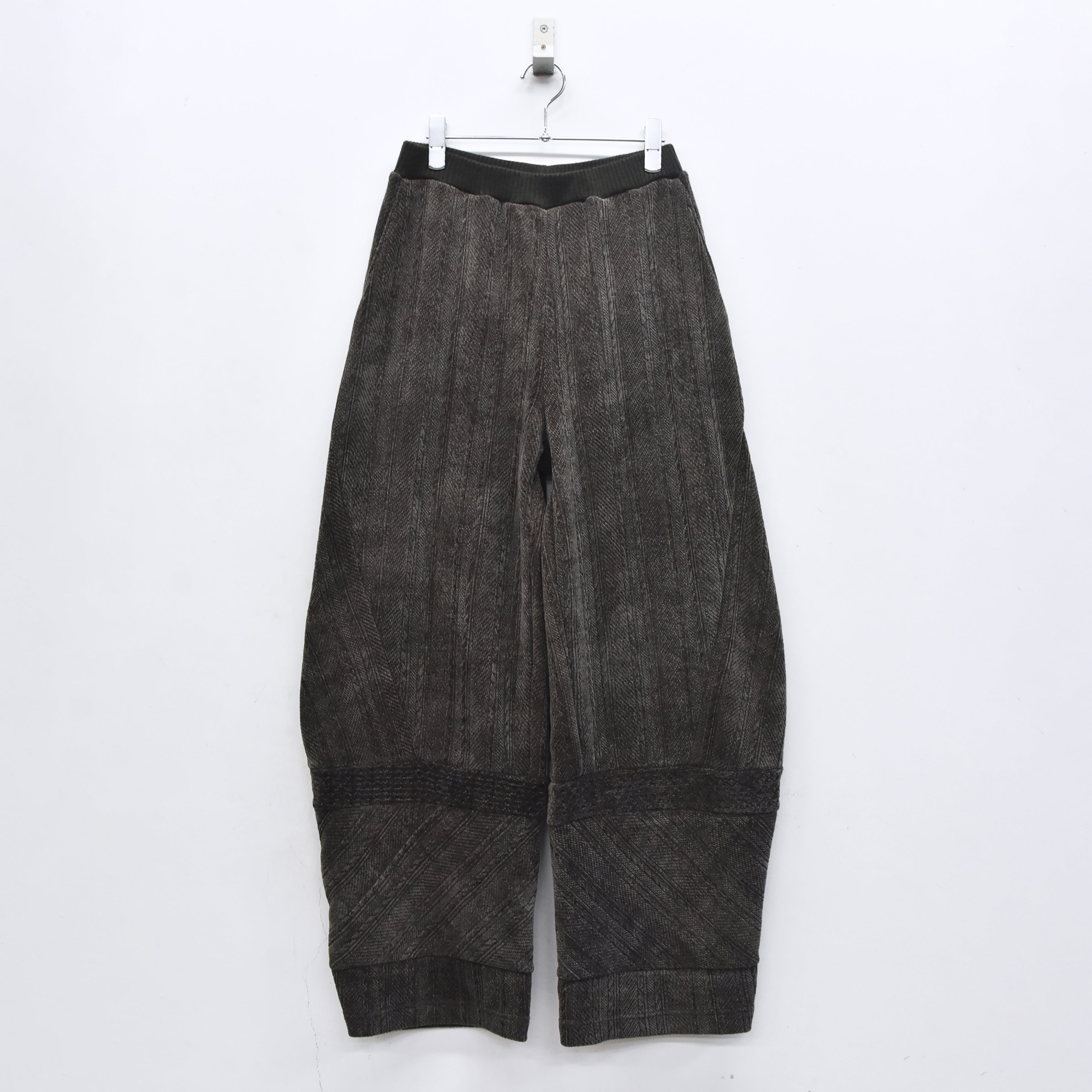 Pattern Switch Wide Pants | Color_Charcoal | No_bsd25aw-18_charcoal【BEDSIDEDRAMA_ベッドサイドドラマ】【入荷予定アイテム・入荷連絡可能】