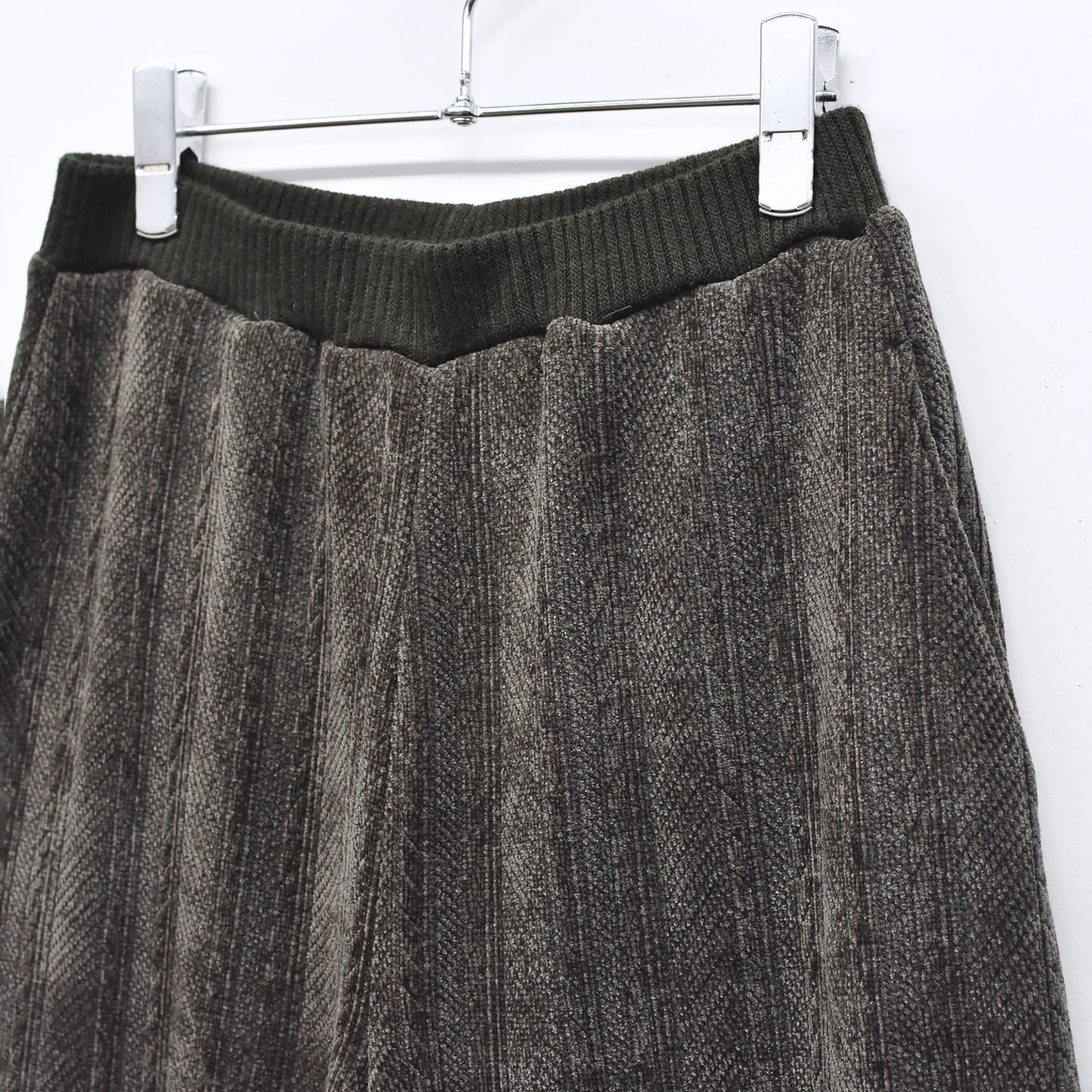 Pattern Switch Wide Pants | Color_Charcoal | No_bsd25aw-18_charcoal【BEDSIDEDRAMA_ベッドサイドドラマ】【入荷予定アイテム・入荷連絡可能】