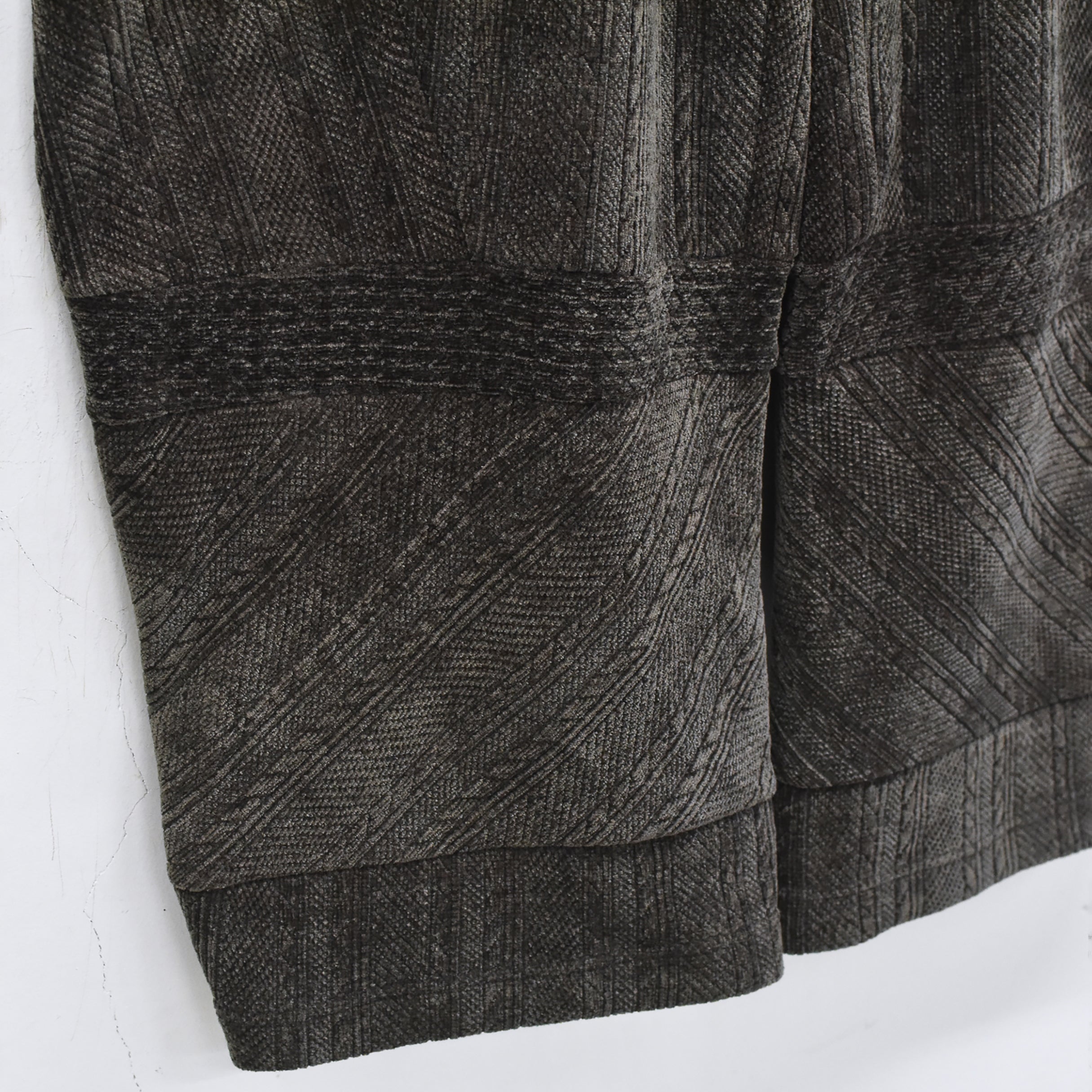 Pattern Switch Wide Pants | Color_Charcoal | No_bsd25aw-18_charcoal【BEDSIDEDRAMA_ベッドサイドドラマ】【入荷予定アイテム・入荷連絡可能】