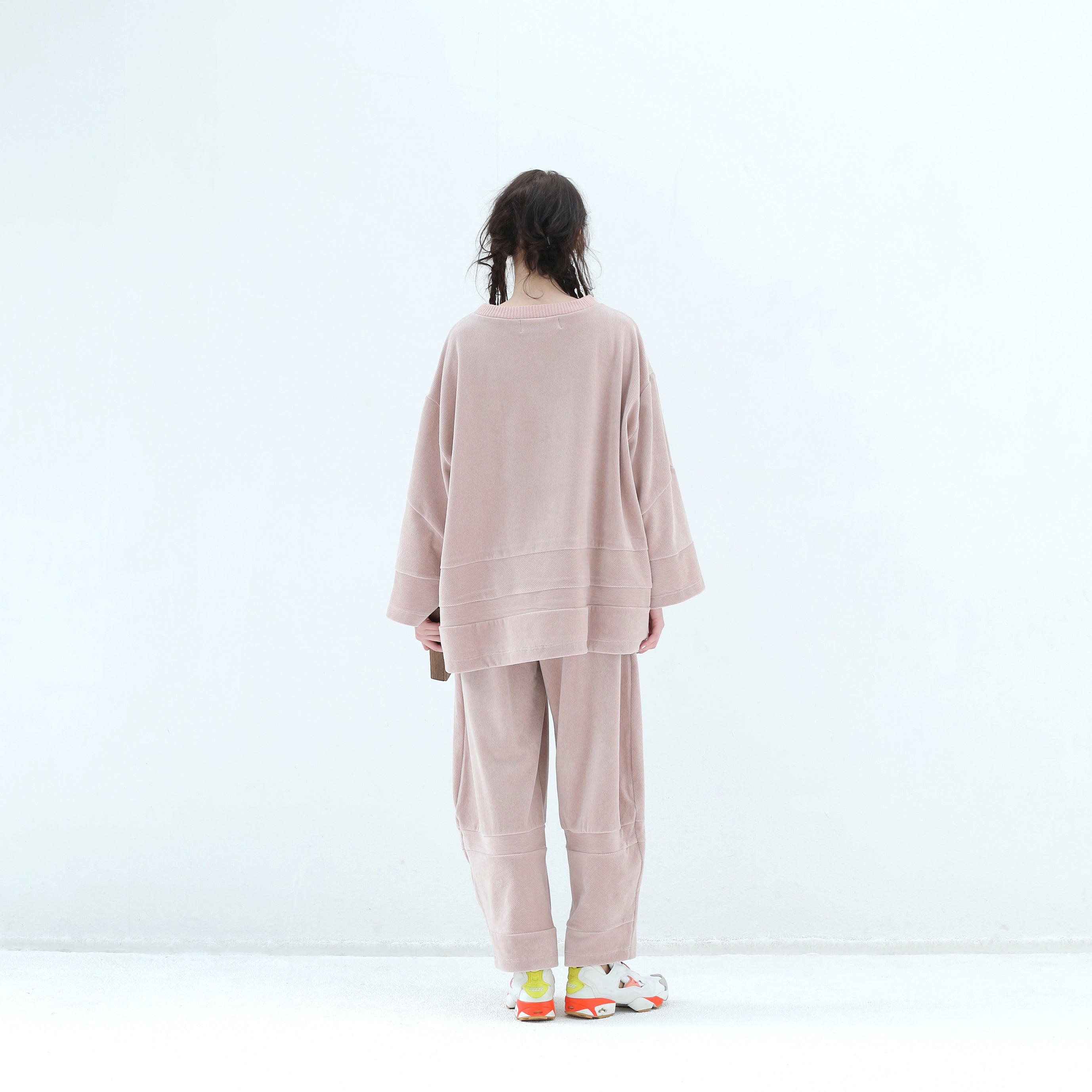 Pattern Switch Wide Pants | Color_Pink | No_bsd25aw-18_pink【BEDSIDEDRAMA_ベッドサイドドラマ】【入荷予定アイテム・入荷連絡可能】