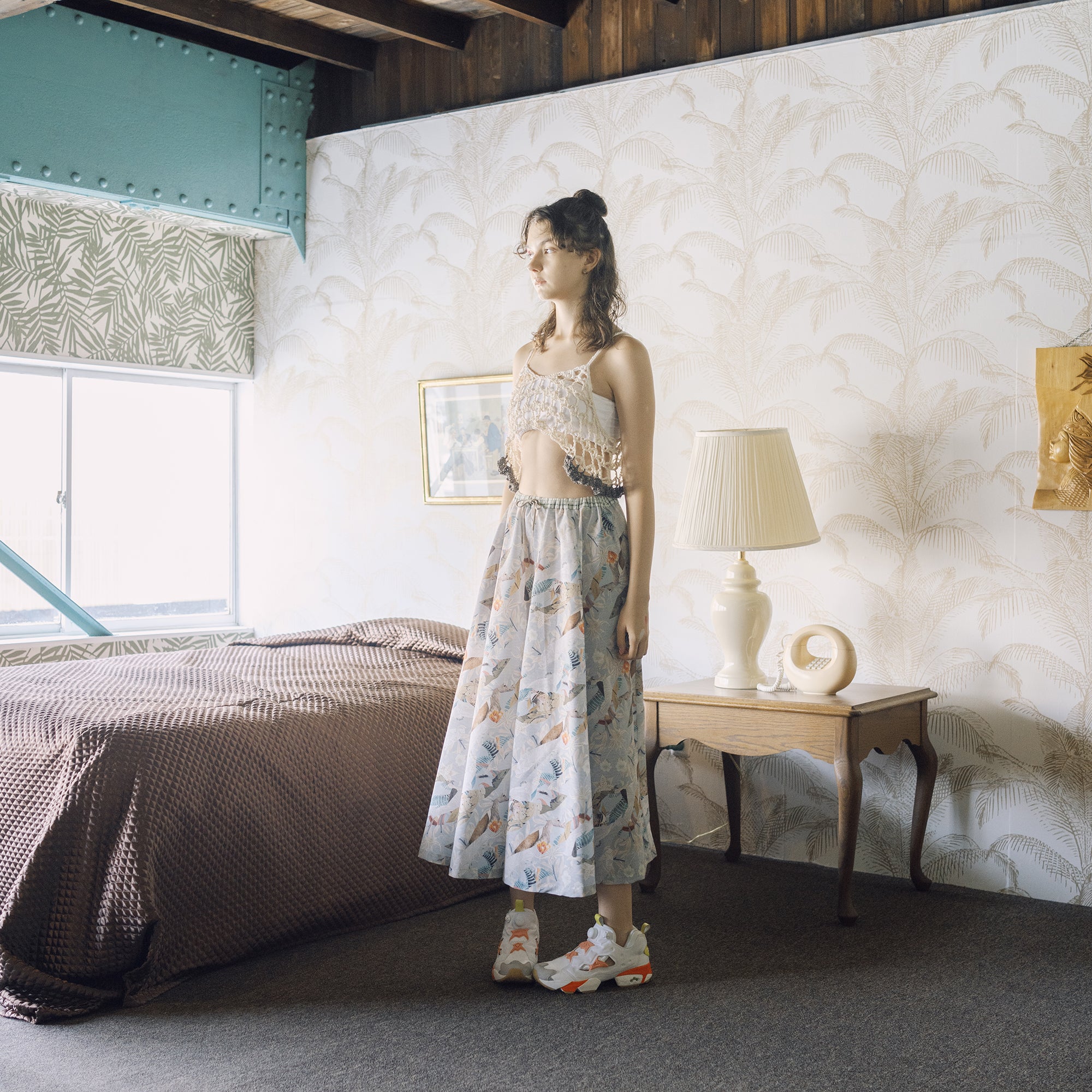 BSD25SS-06_Grey | Arts & Crafts Circler Pants | Color:Grey【BEDSIDEDRAMA_ベッドサイドドラマ】【archive】