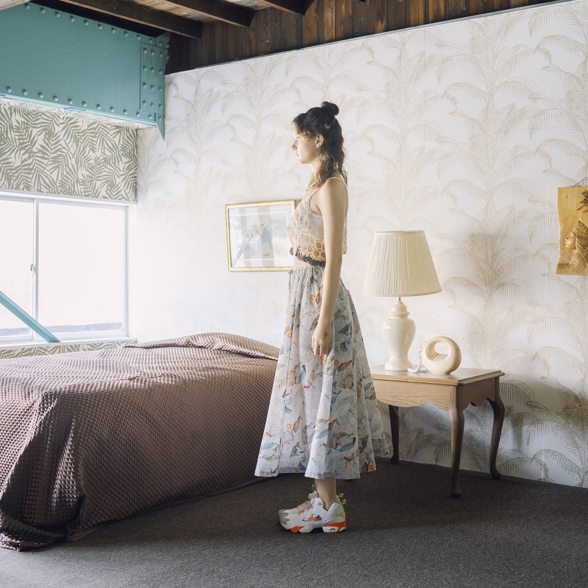 BSD25SS-06_Grey | Arts & Crafts Circler Pants | Color:Grey【BEDSIDEDRAMA_ベッドサイドドラマ】【archive】