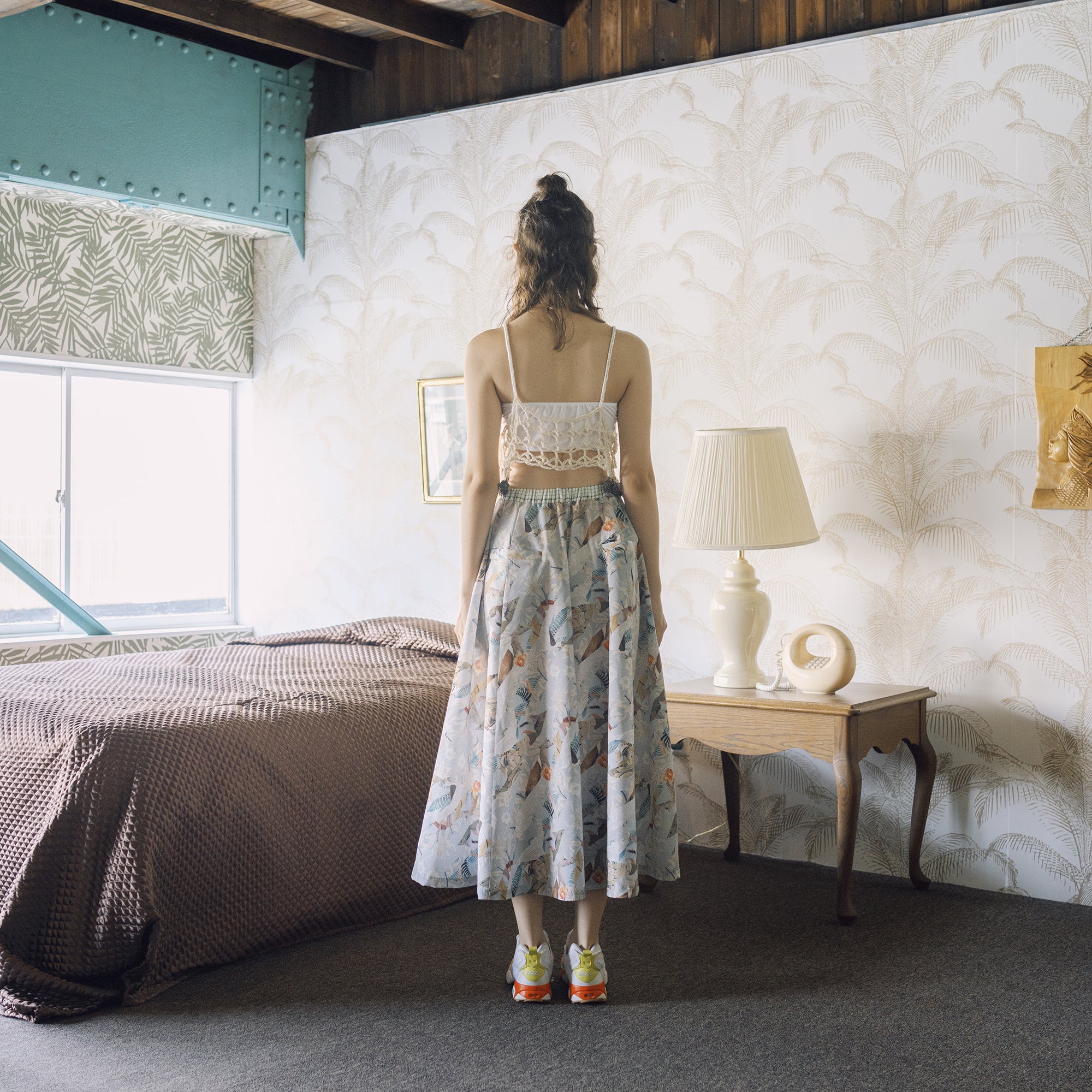 BSD25SS-06_Grey | Arts & Crafts Circler Pants | Color:Grey【BEDSIDEDRAMA_ベッドサイドドラマ】【archive】