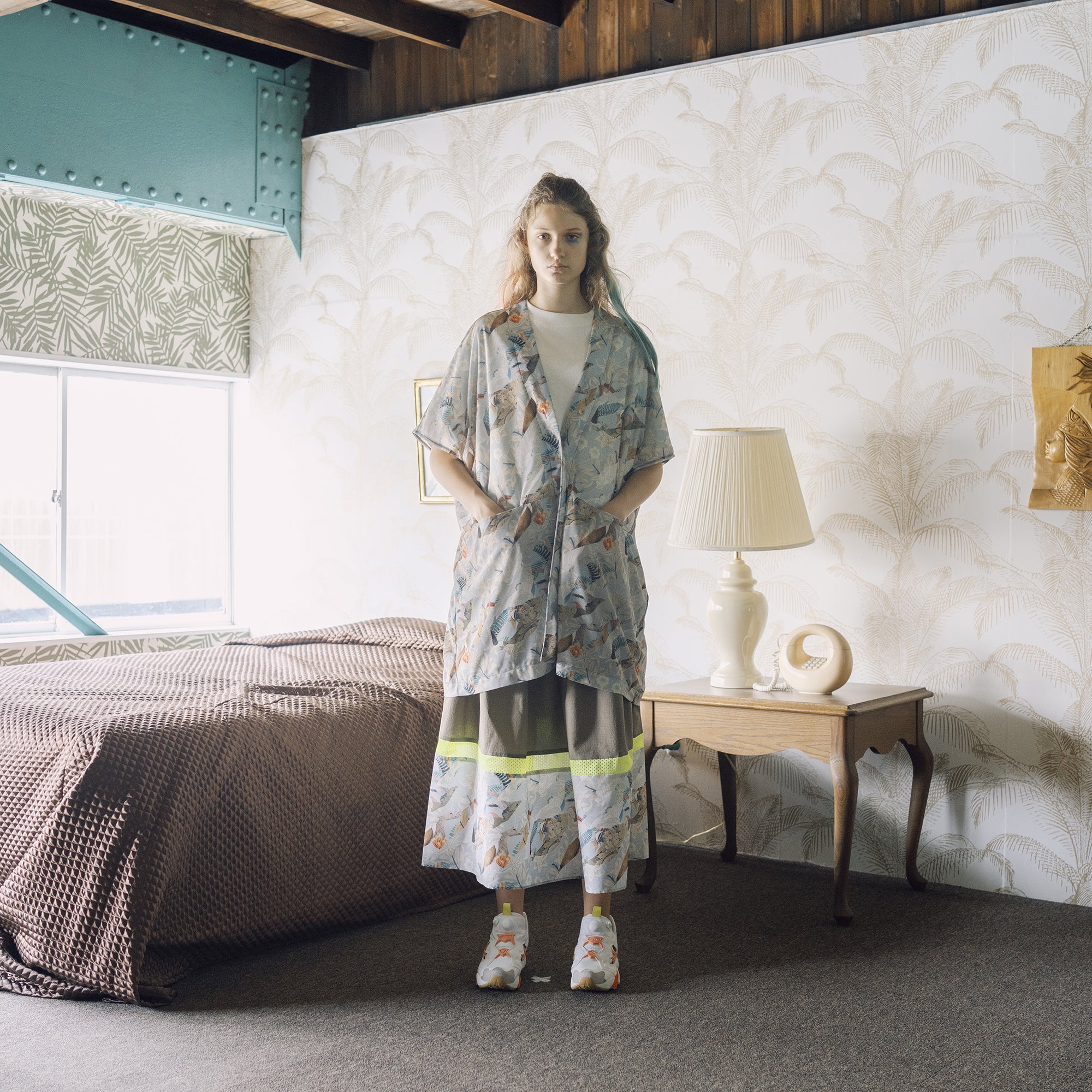 BSD25SS-07_Grey | Arts & Crafts Gilet Cardigan | Color:Grey【BEDSIDEDRAMA_ベッドサイドドラマ】【archive】