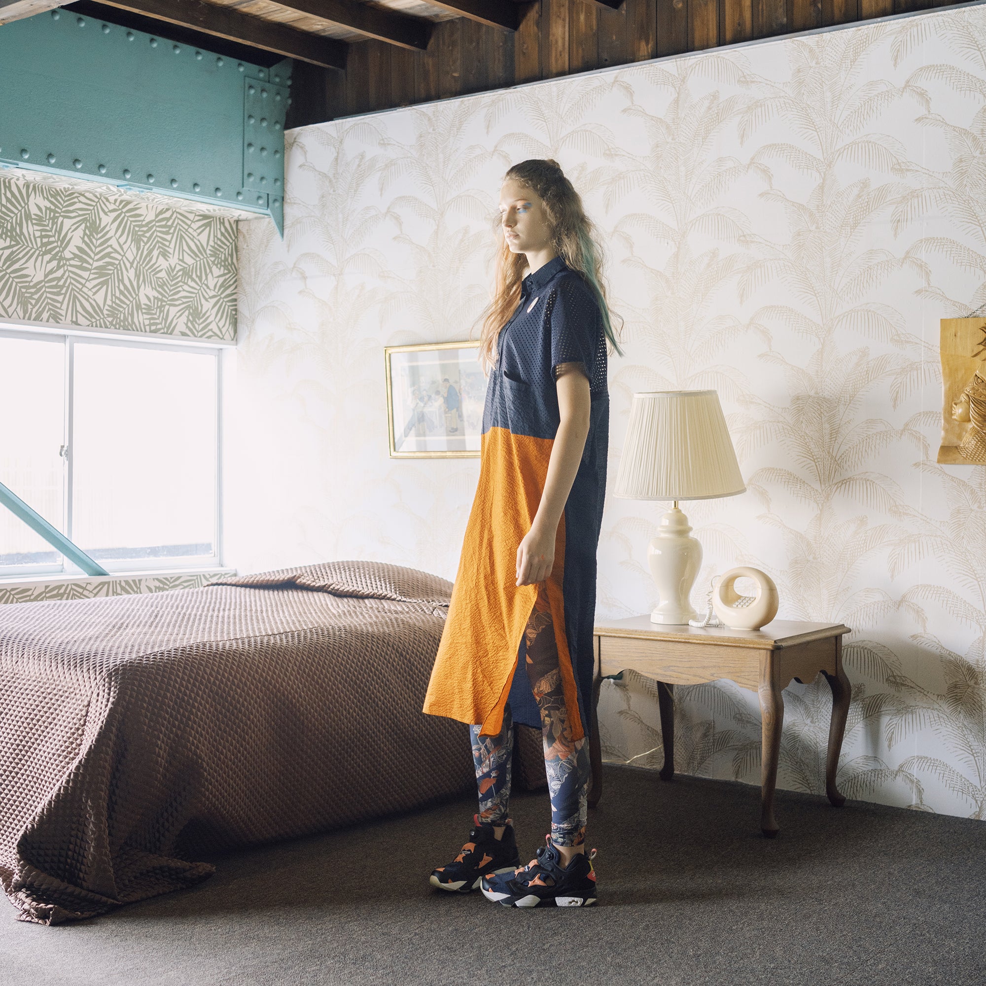 BSD25SS-15_Black | Color Panel Relax One-piece | Color:Black【BEDSIDEDRAMA_ベッドサイドドラマ】【archive】