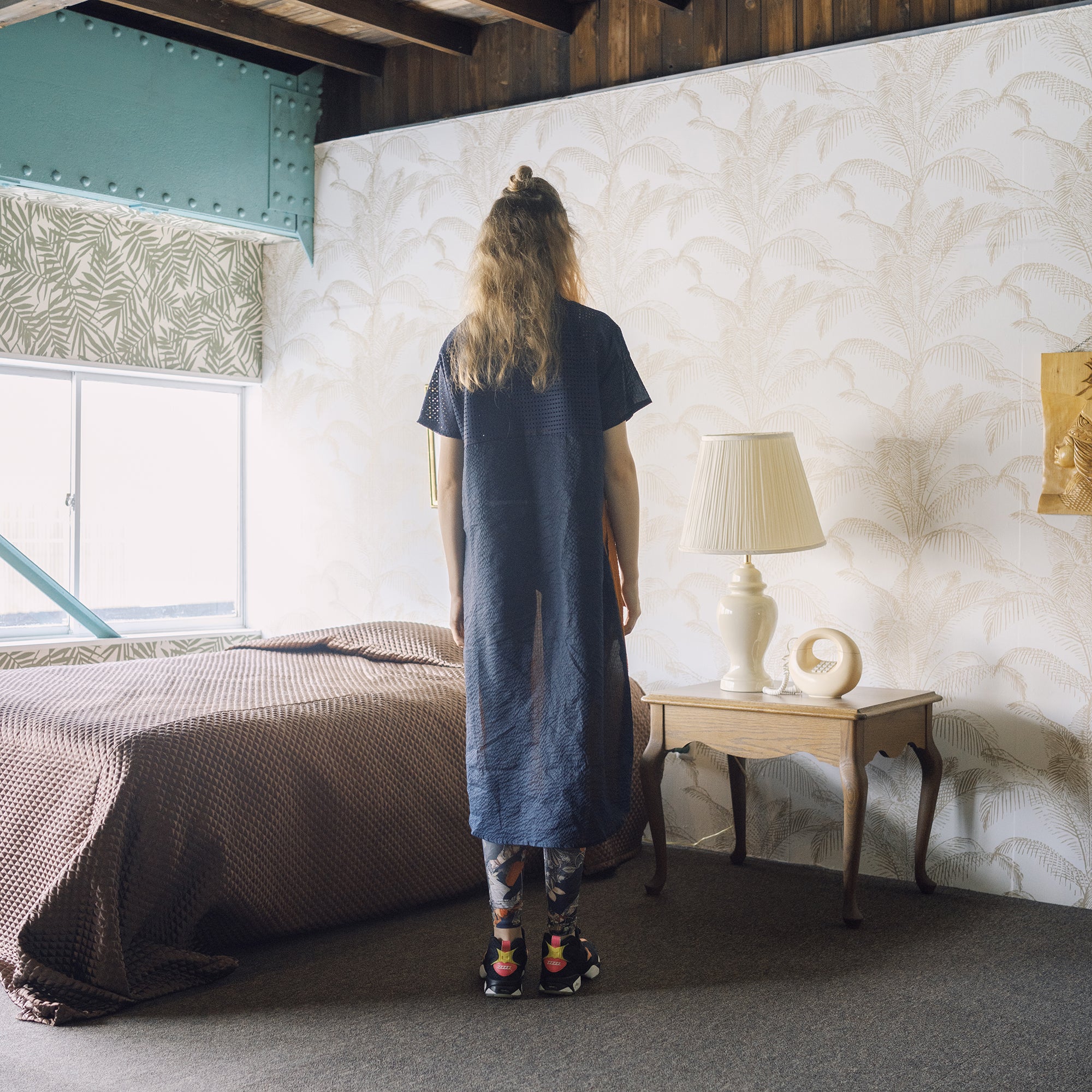 BSD25SS-15_Black | Color Panel Relax One-piece | Color:Black【BEDSIDEDRAMA_ベッドサイドドラマ】【archive】