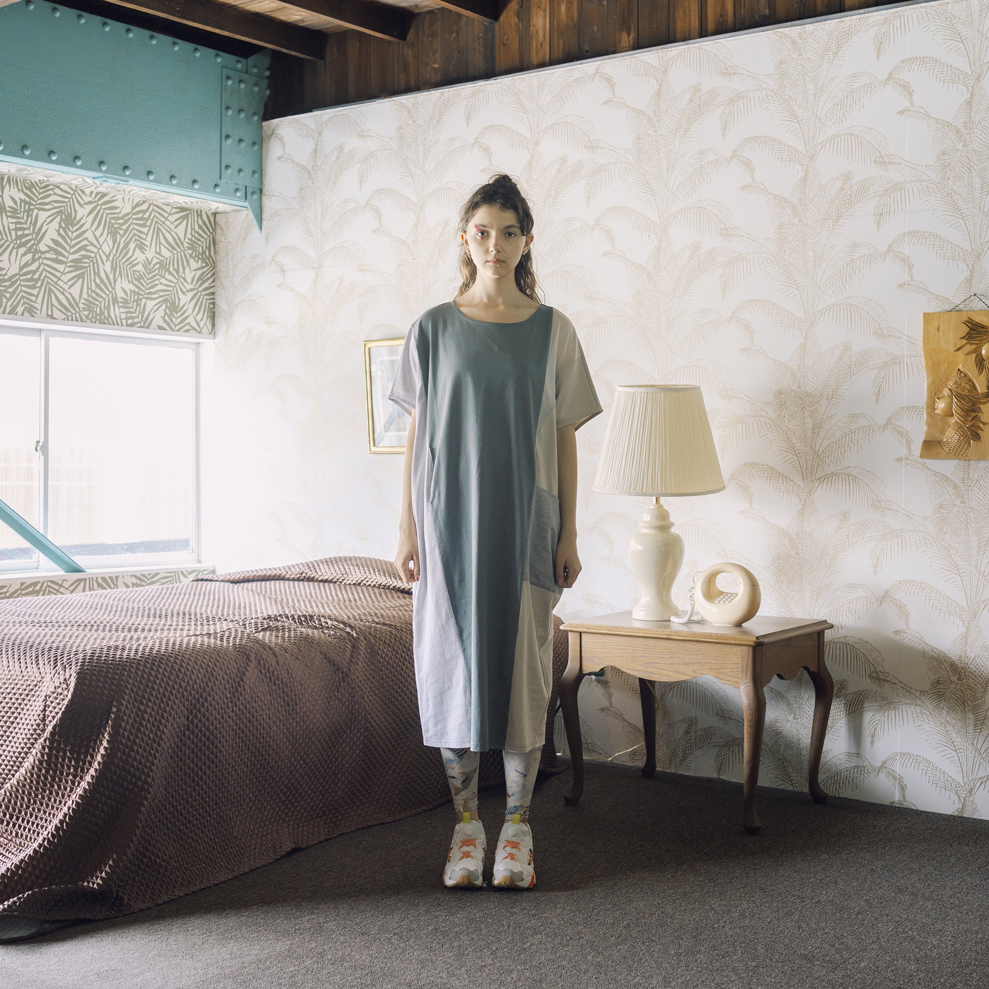 BSD25SS-20_Mint | Color Scheme Dress Tee | Color:Mint【BEDSIDEDRAMA_ベッドサイドドラマ】