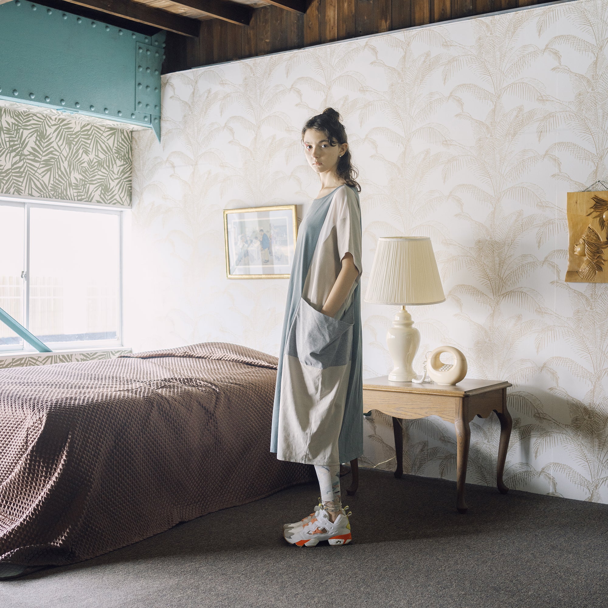 BSD25SS-20_Mint | Color Scheme Dress Tee | Color:Mint【BEDSIDEDRAMA_ベッドサイドドラマ】