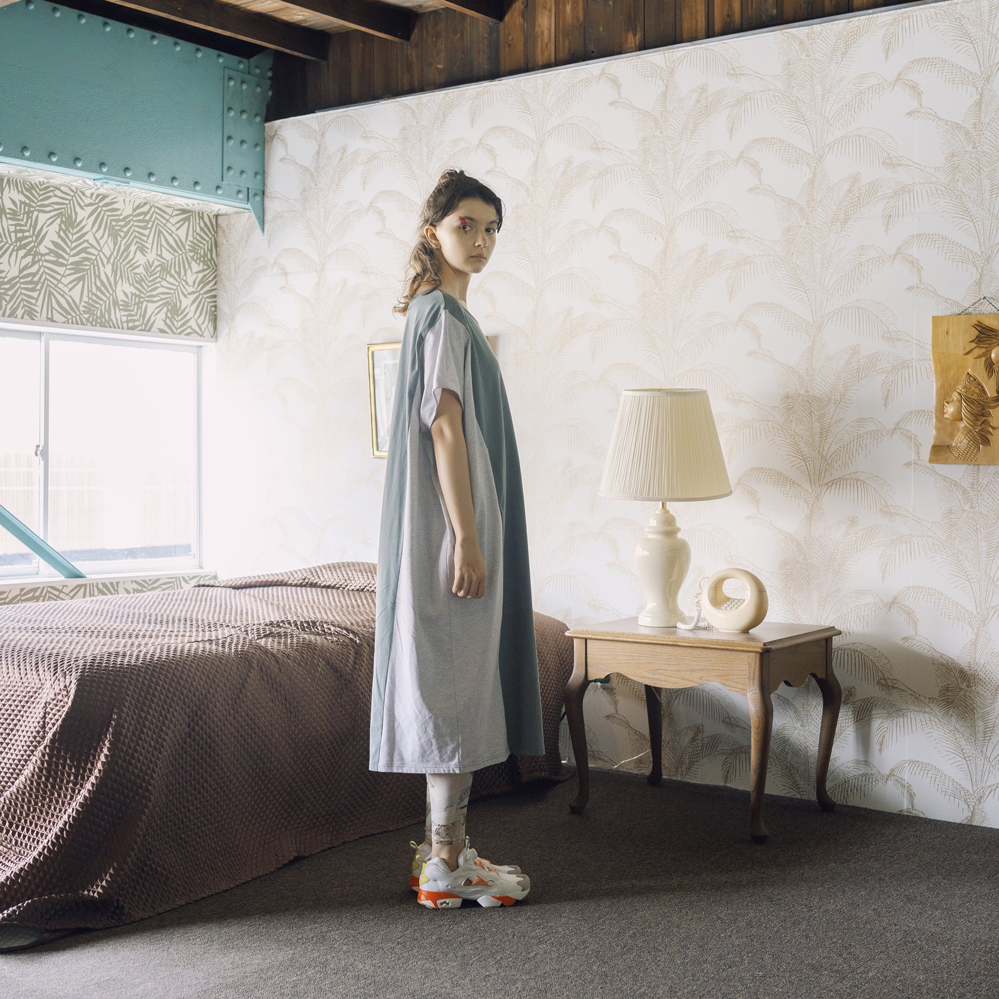 BSD25SS-20_Mint | Color Scheme Dress Tee | Color:Mint【BEDSIDEDRAMA_ベッドサイドドラマ】