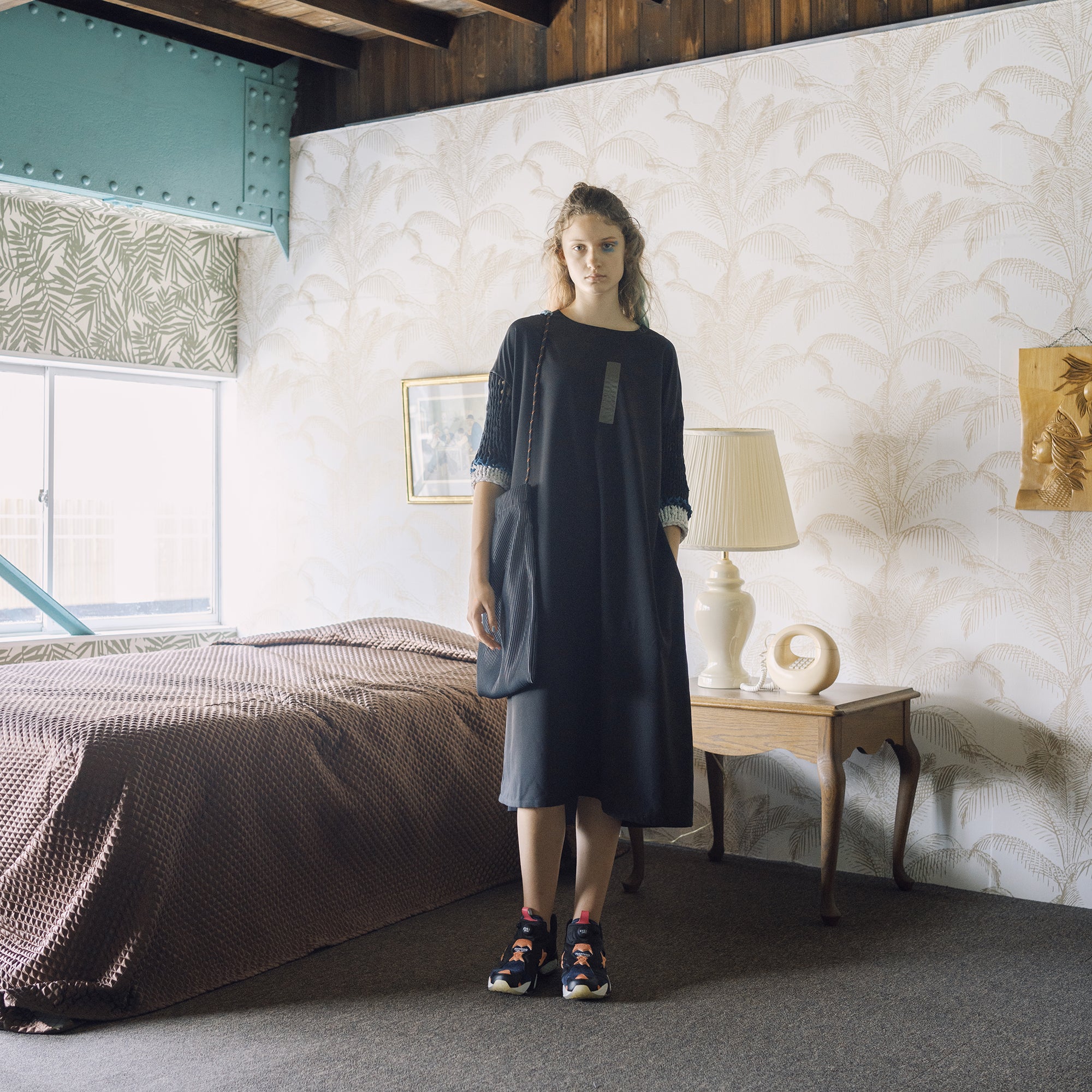 BSD25SS-24_Black | Trance Tote Bag | Color:Black【BEDSIDEDRAMA_ベッドサイドドラマ】【archive】