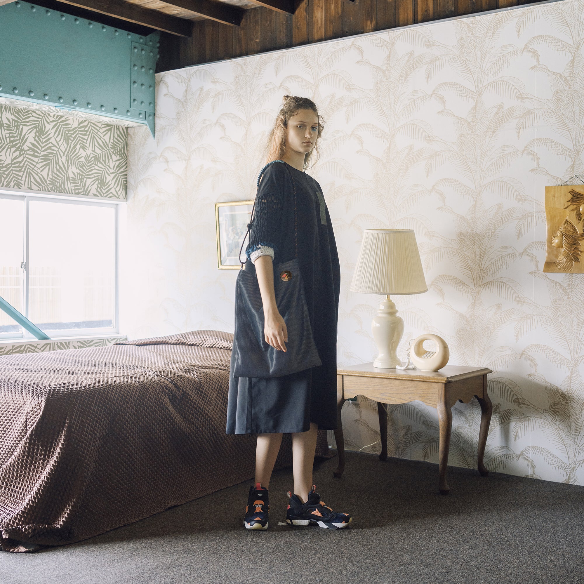 BSD25SS-24_Black | Trance Tote Bag | Color:Black【BEDSIDEDRAMA_ベッドサイドドラマ】【archive】