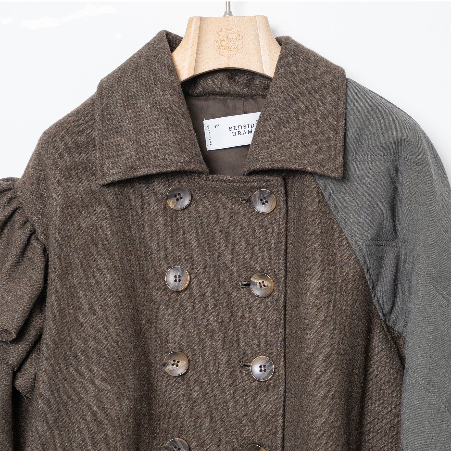 Dreamin' Mix Wide Coat – Khaki | BEDSIDEDRAMA | 入荷予定アイテム