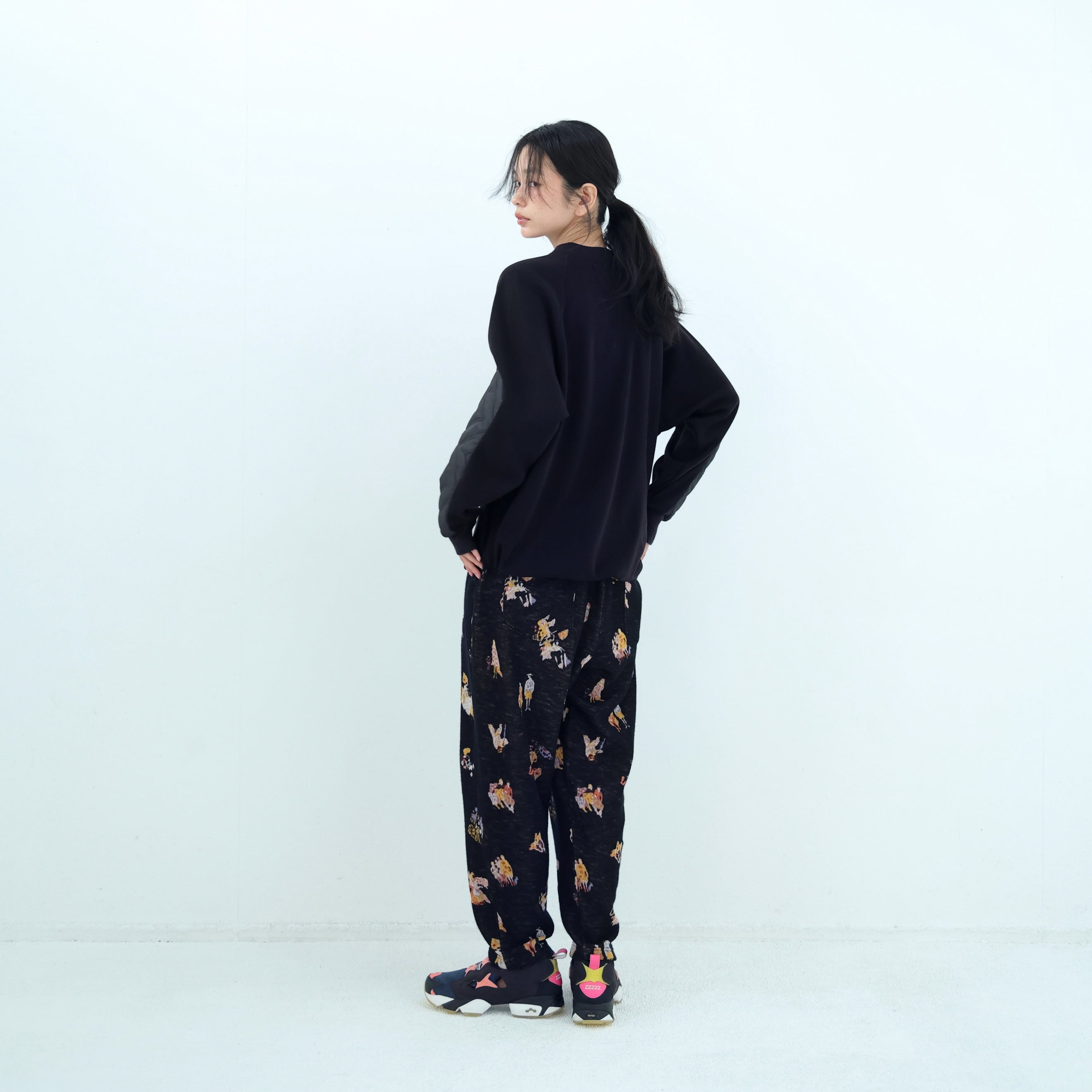 Quilt Patch Pulover – Black | BEDSIDEDRAMA | 入荷予定アイテム
