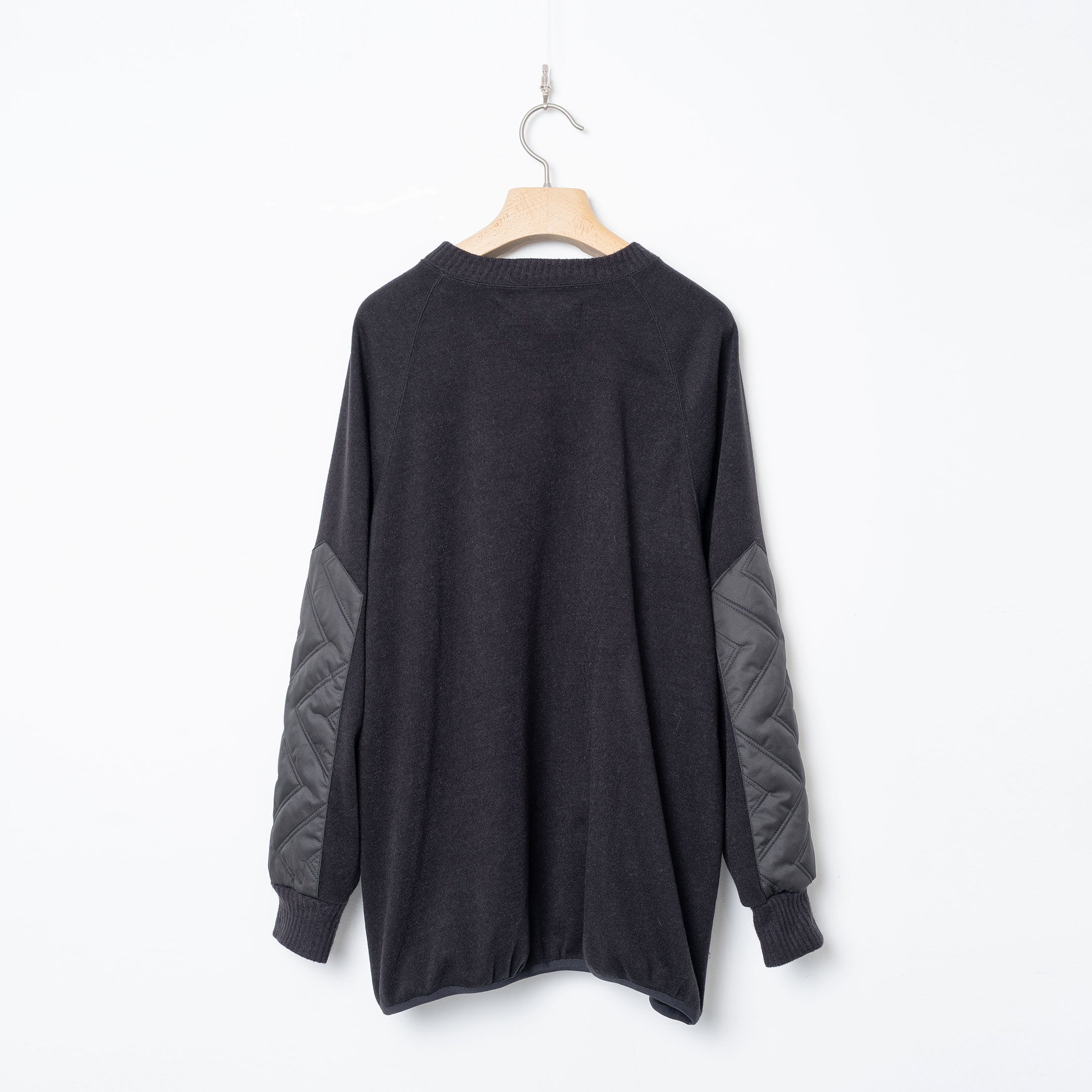 Quilt Patch Pulover – Black | BEDSIDEDRAMA | 入荷予定アイテム