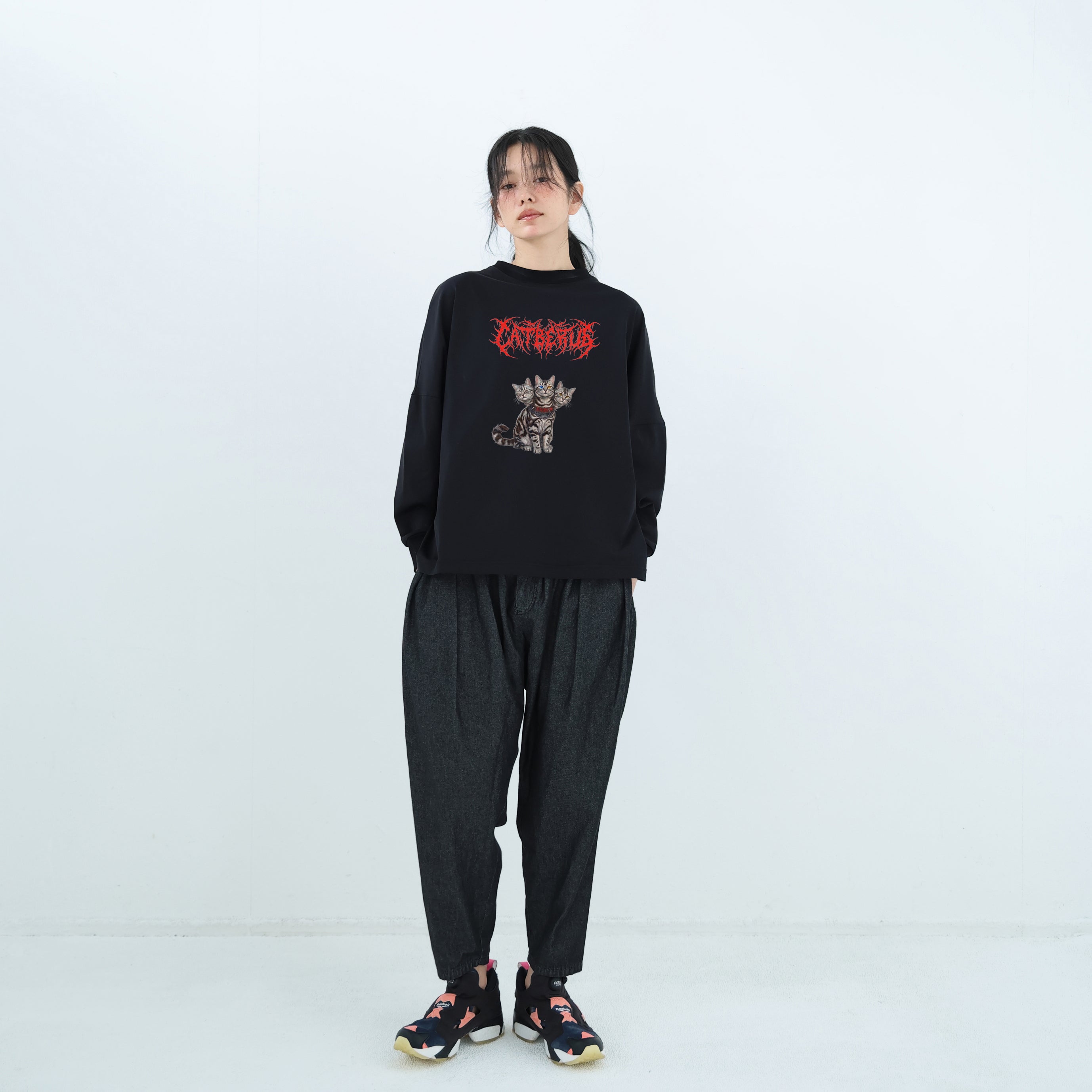 CATBERUS Wide Pullover – Black | BEDSIDEDRAMA | 入荷予定アイテム