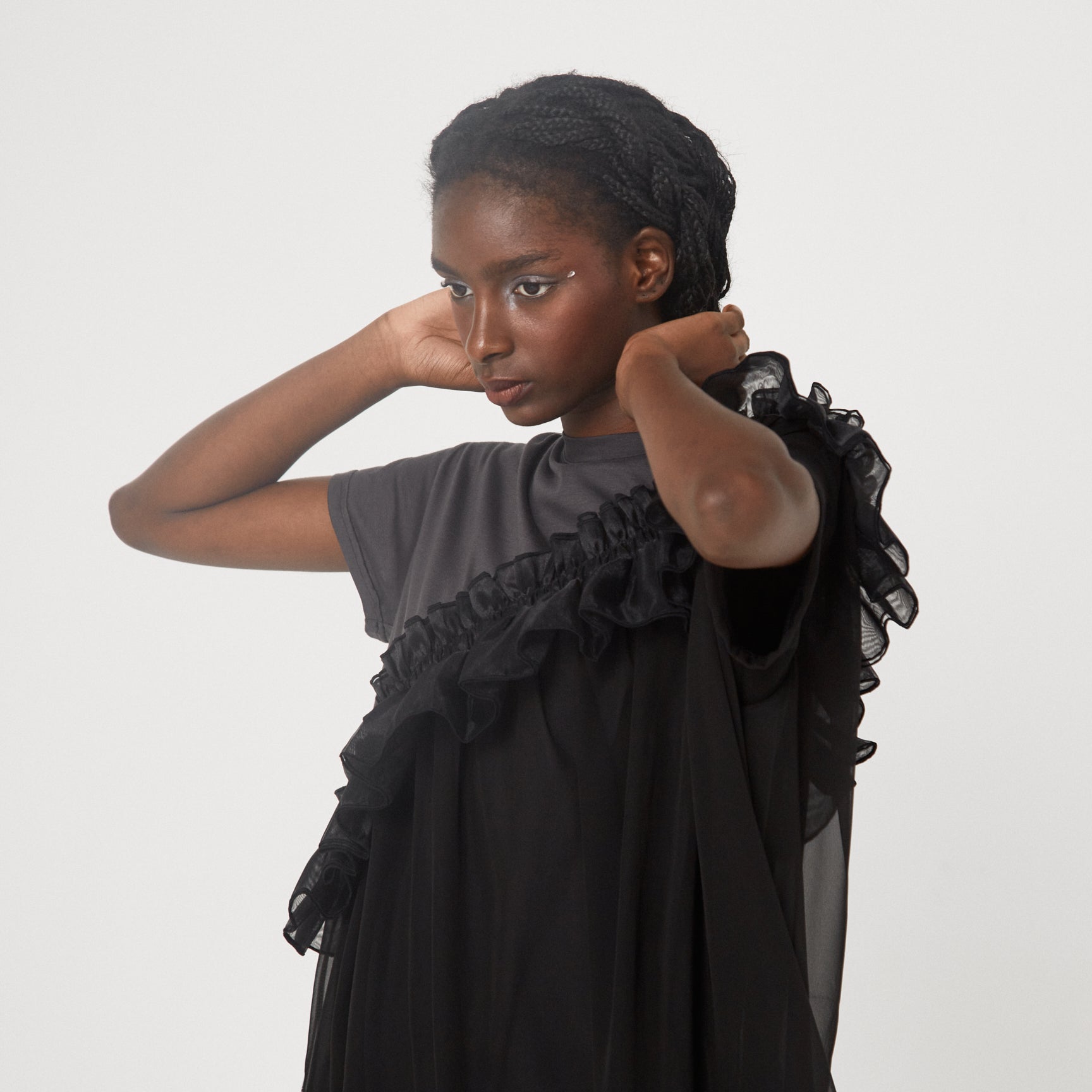 Tutu Frill Tee Dress– Black | BEDSIDEDRAMA