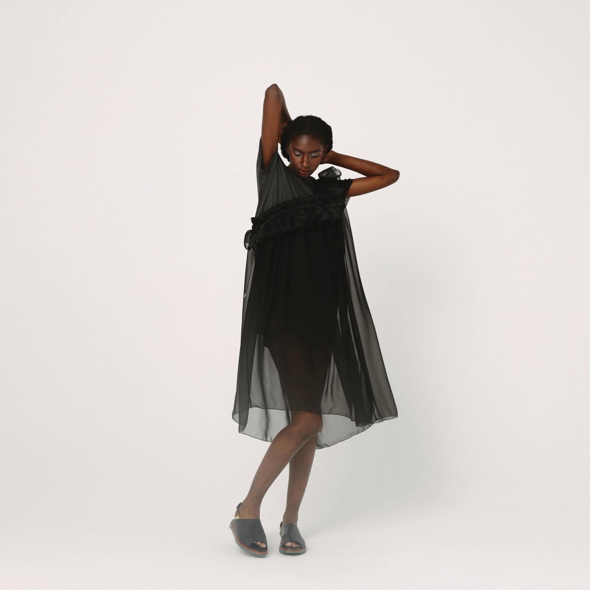 Tutu Frill Tee Dress | Color_Black | No_BSD26SS-08_Black【BEDSIDEDRAMA_ベッドサイドドラマ】【入荷予定アイテム・入荷連絡可能】