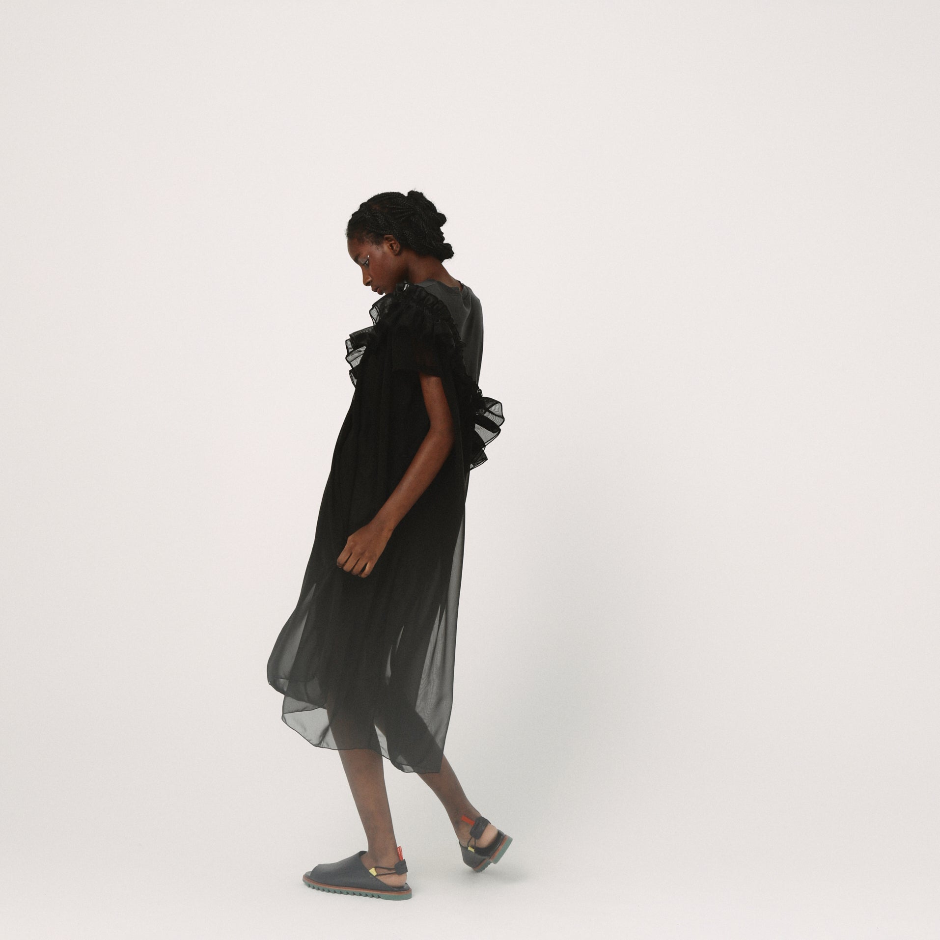 Tutu Frill Tee Dress– Black | BEDSIDEDRAMA