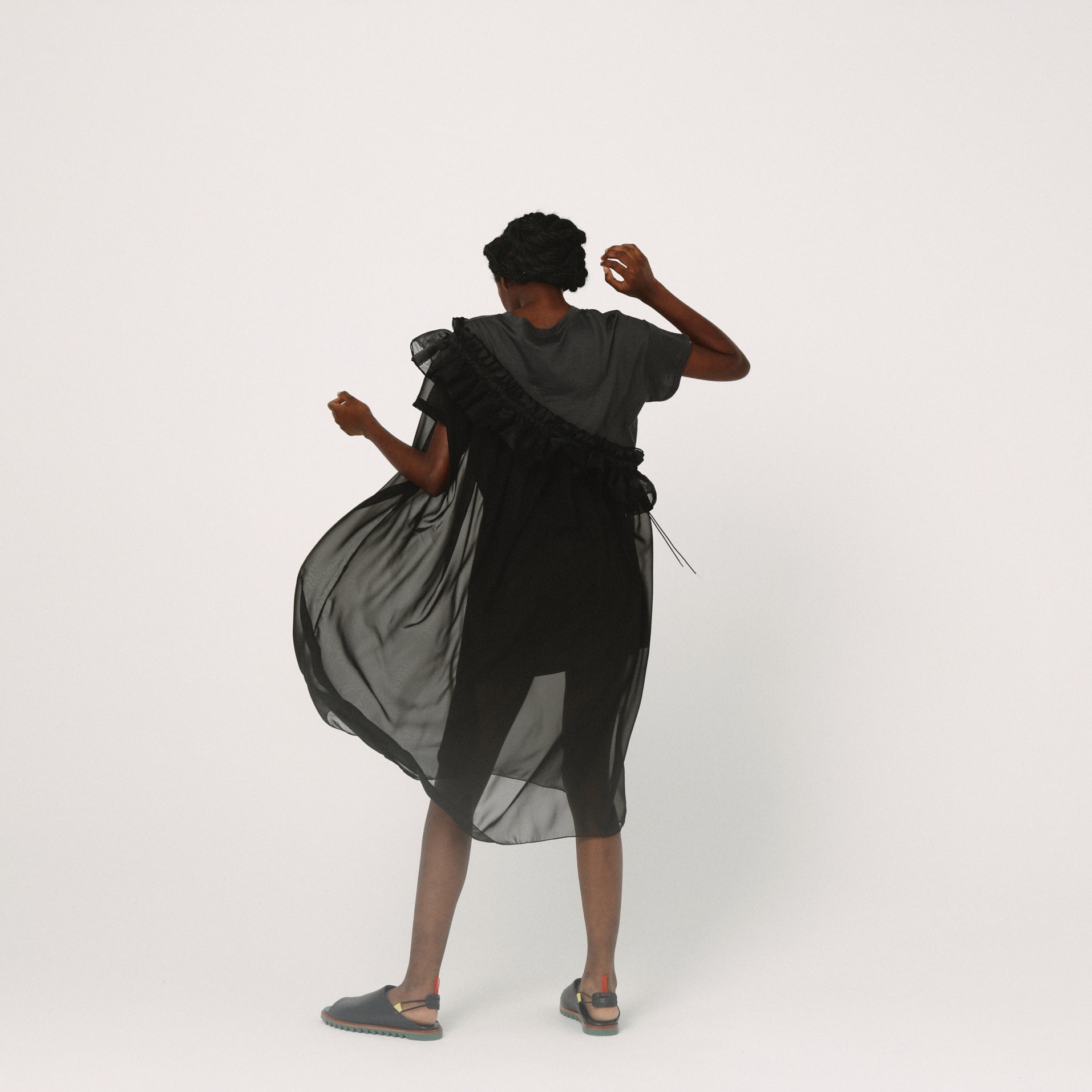 Tutu Frill Tee Dress– Black | BEDSIDEDRAMA